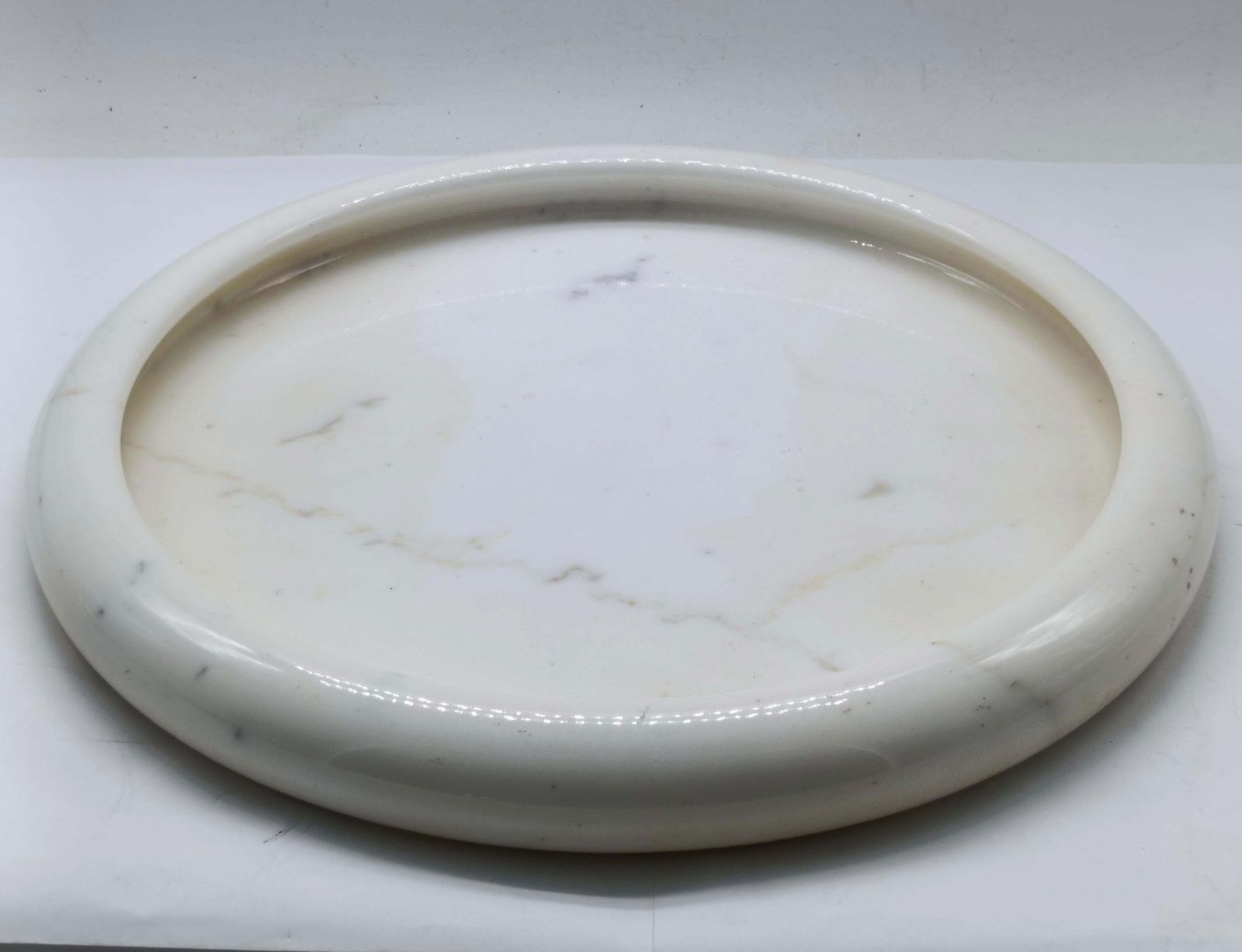 Sergio Asti For Up&Up Centerpiece In White Carrara Marble, Italy 1970s photo furniture