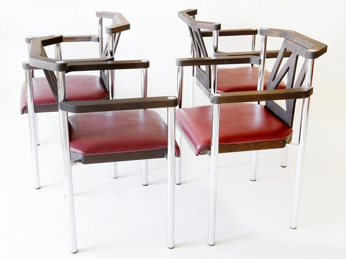 Set Of 4 Armchairs Kusch & Co Sitzmobelwerke, Germany, 80s photo furniture