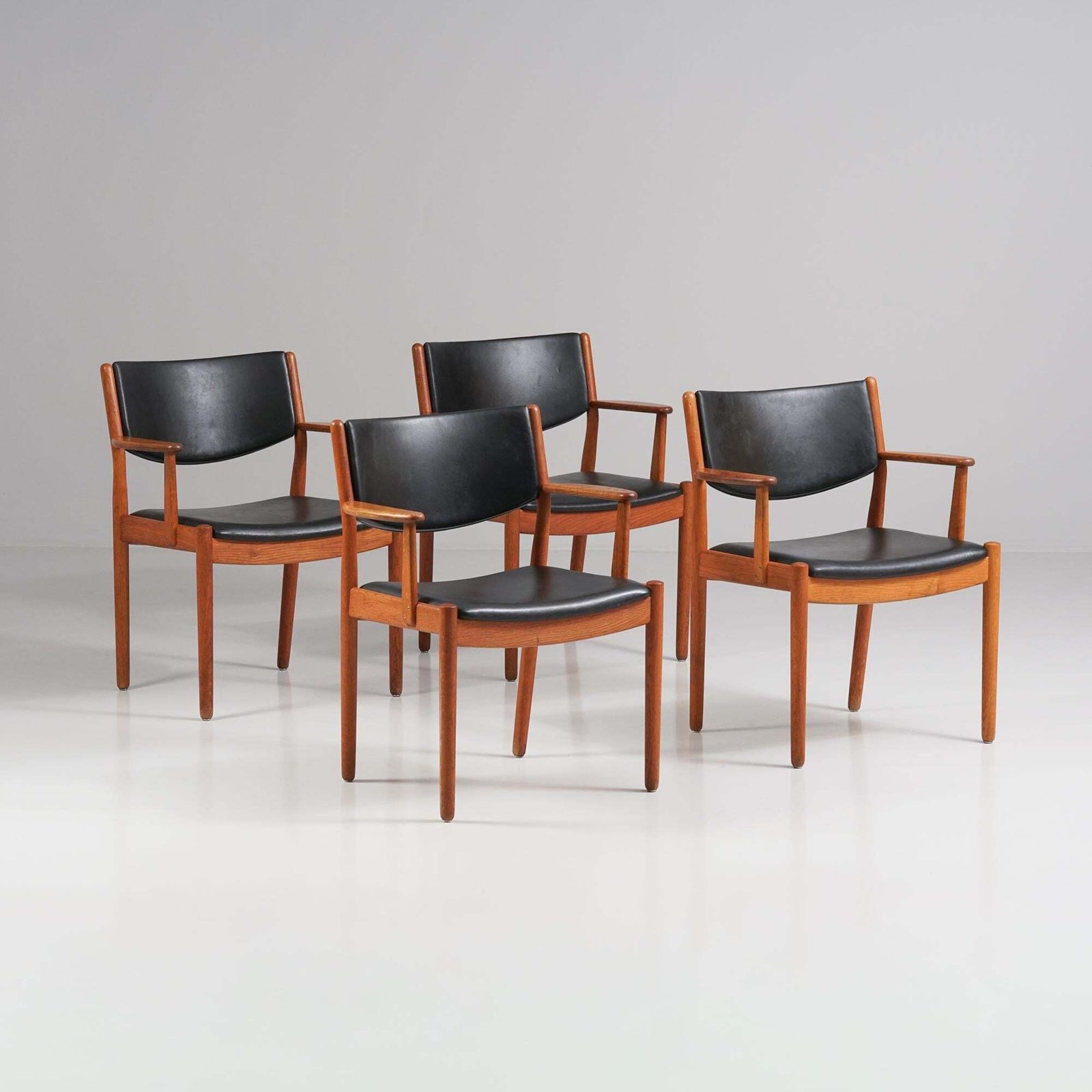 Model J62 Chairs, Poul Volther, Fdb Møbler, Denmark, 1960s photo furniture