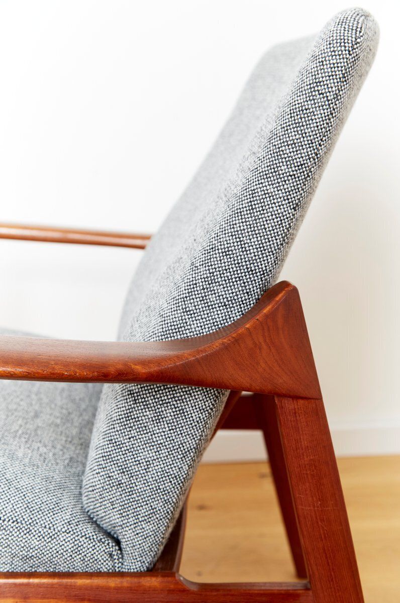 Easy Chair Fd125 By Tove & Edvard Kindt Larsen For France & Son, 1960s photo Furniture
