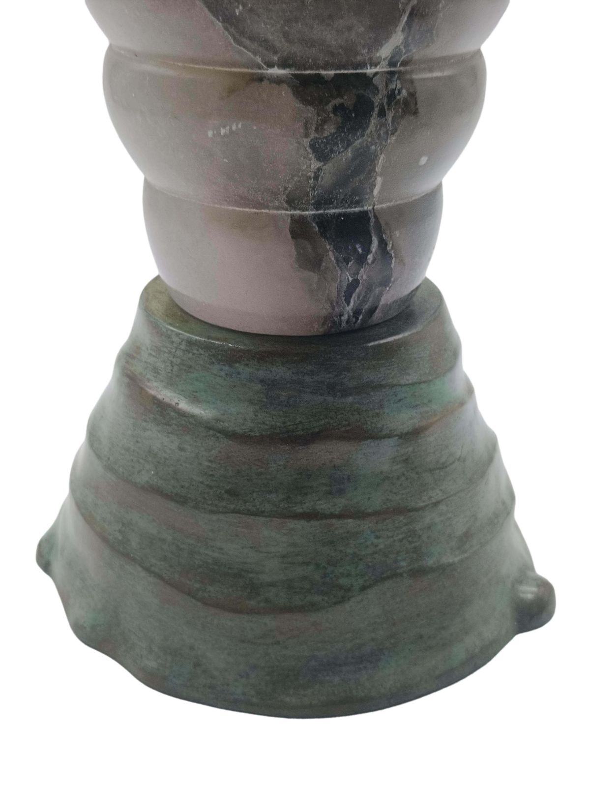 Hannibal Oste Alabaster Vase, Italy 2009 photo vintage