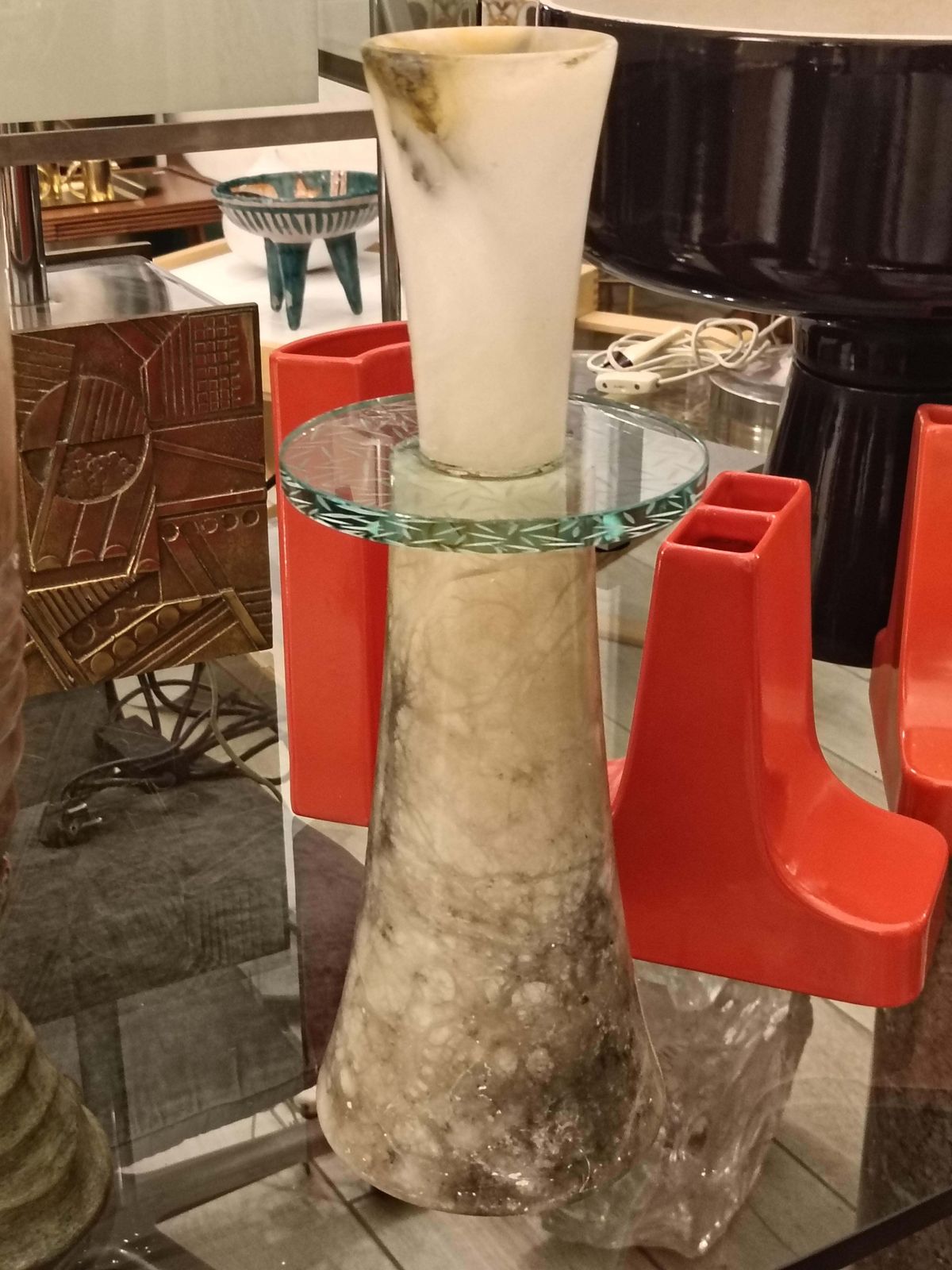 Hannibal Oste Alabaster Vase, Italy 2009 photo furniture