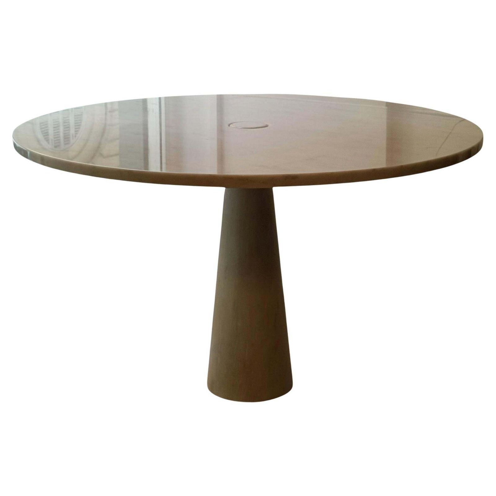 Angelo Mangiarotti Round Marble Table Series "Eros" Italy 1970s