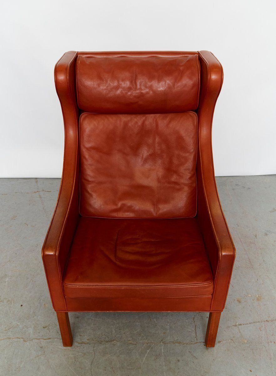 Model 2204 Wingback Chair By Børge Mogensen For Fredericia, 1970s photo 2385.0