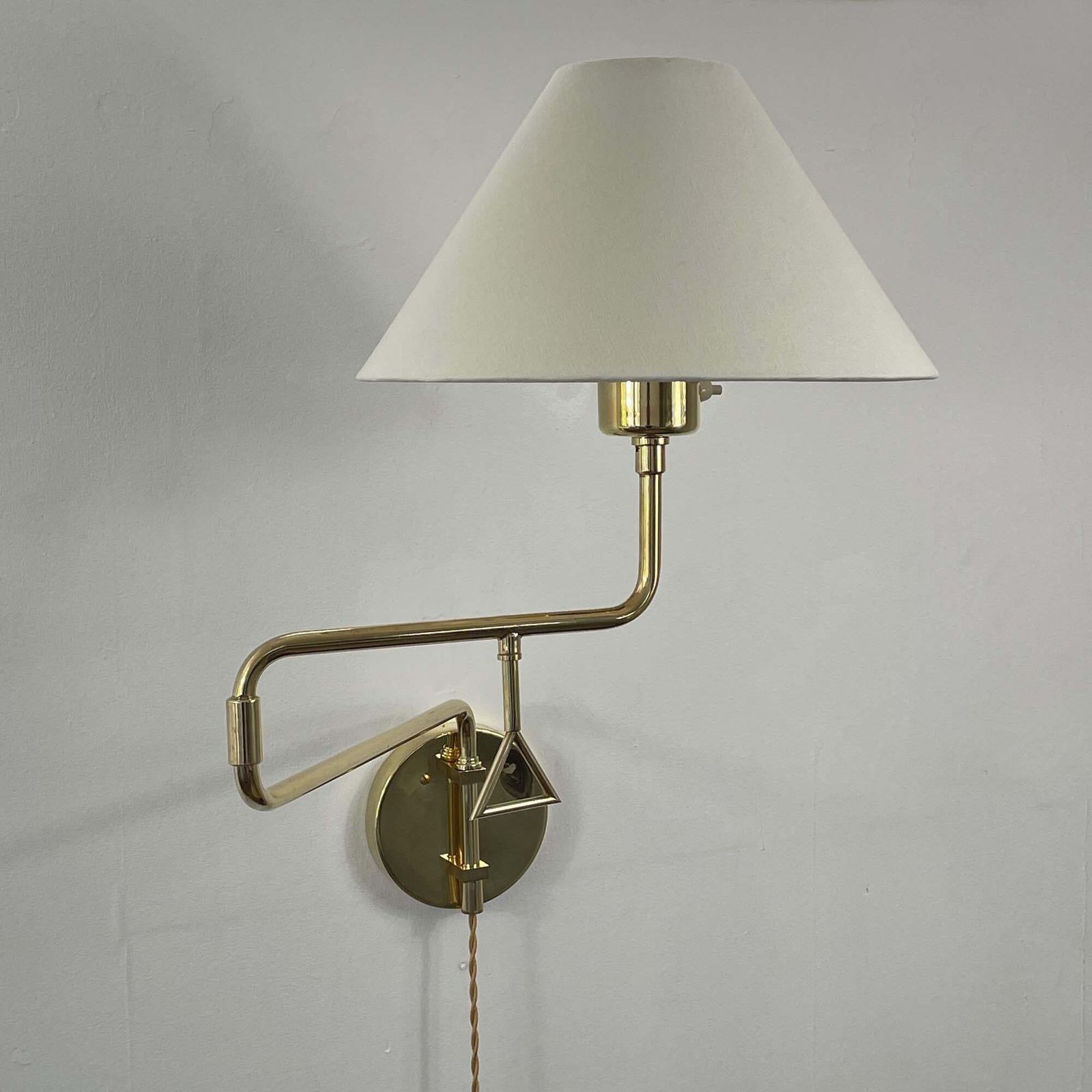 photo buy Articulating Brass Wall Light, Armatur Hantverk Tibro, Sweden 1950s