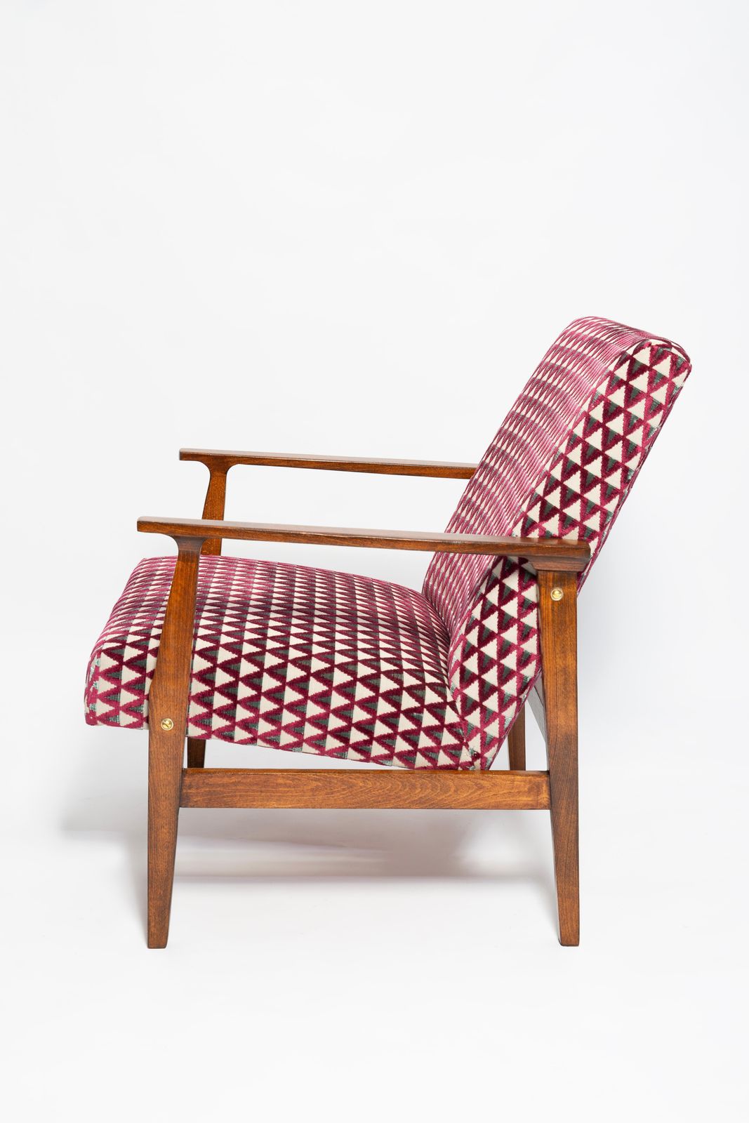 Mid Century Vintage Bw 14 Fauteuil, Paars Amuleto Dedar Fluweel, Jaren 1960 photo vinterior