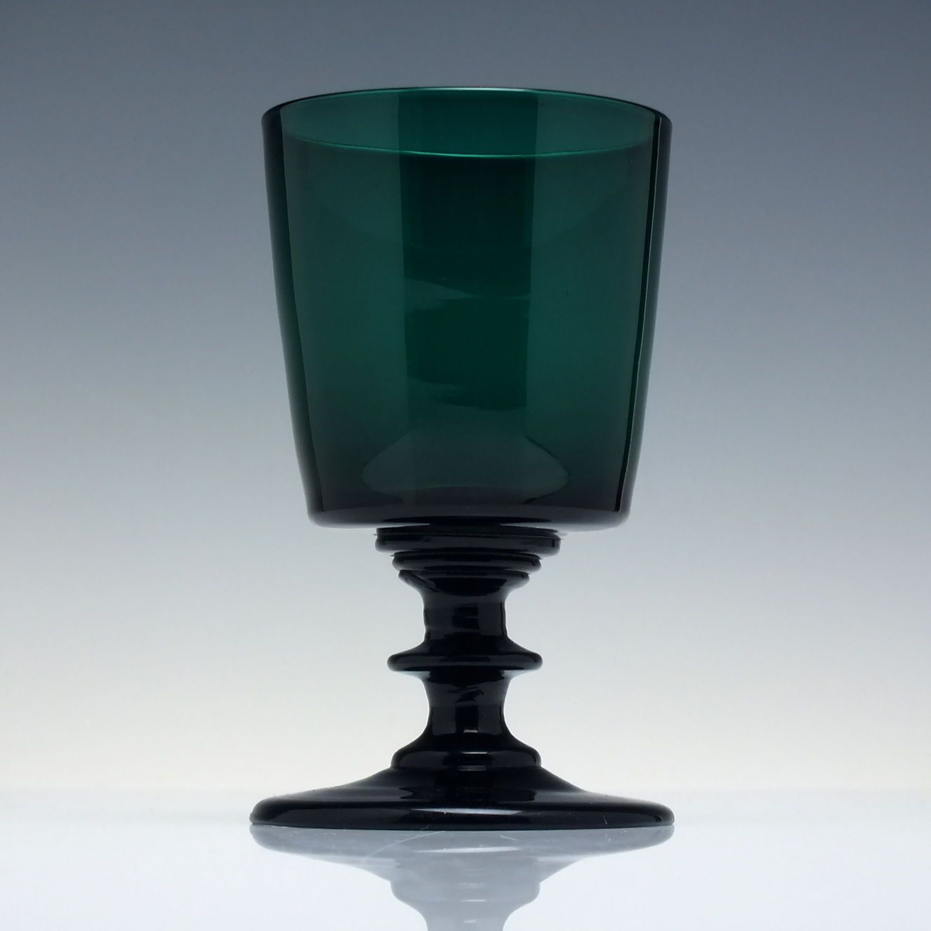 Rare Bucket Bowl Georgian Green Wine Glass C1820 photo furniture
