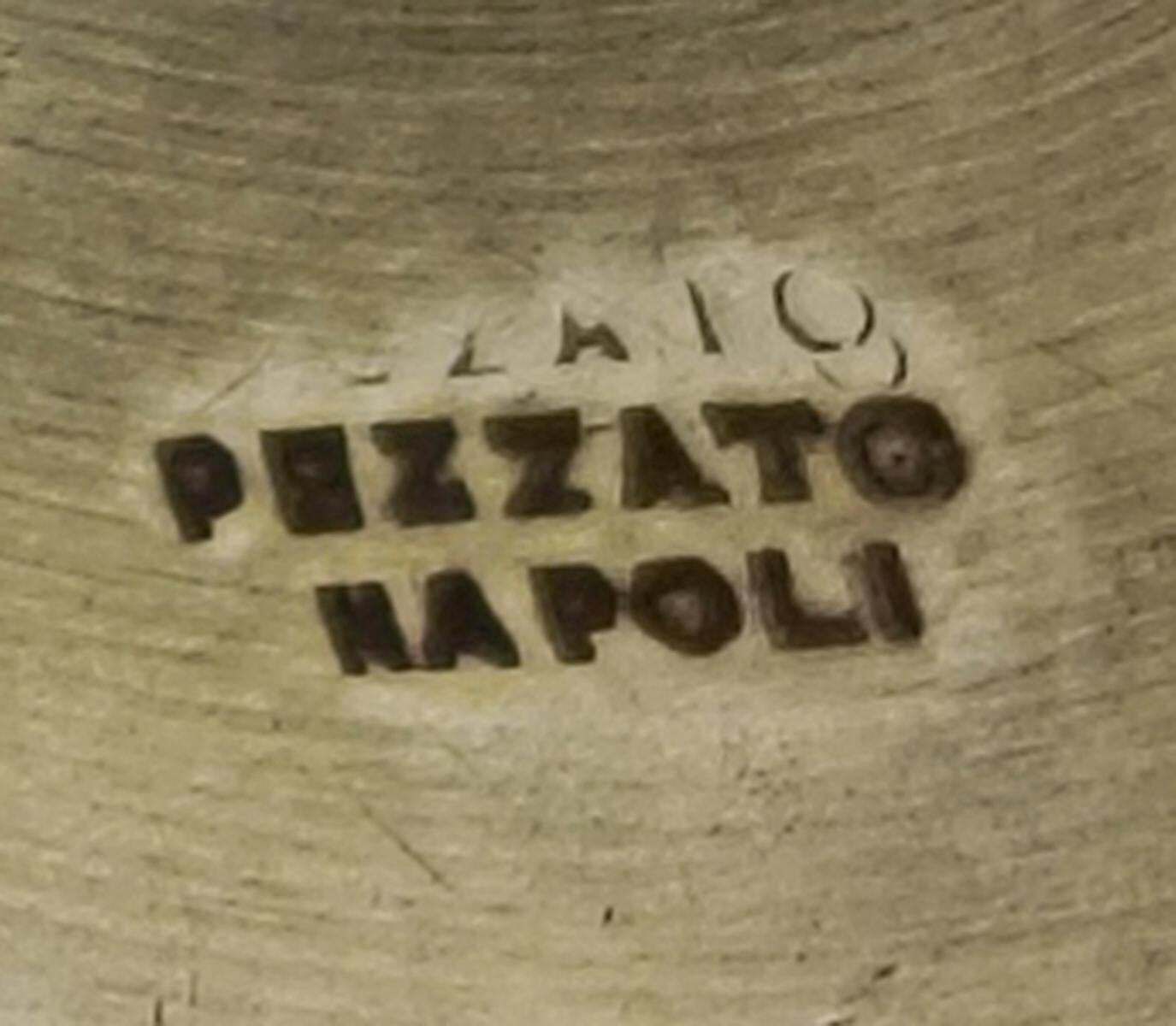 Luigi Pezzato Abstract Bronze Sculpture, Italy 1970s photo vintage