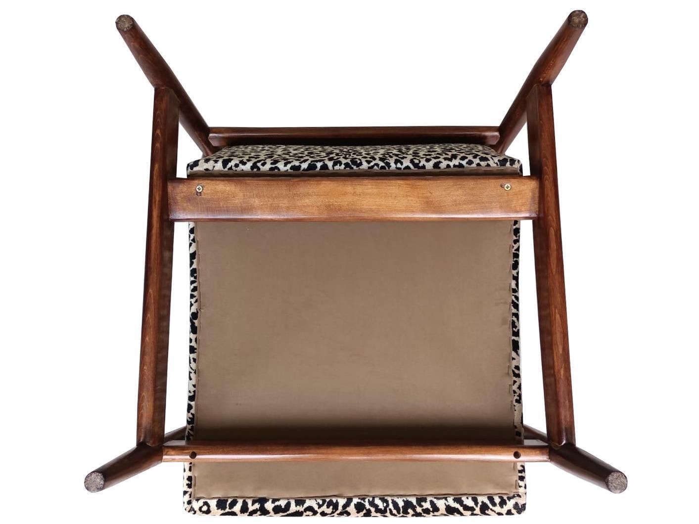 photo furniture Mid Century Beige Leopard Armchair, Gfm 142, Edmund Homa, Europe