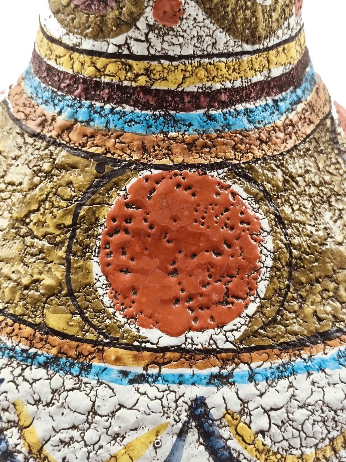 Ceramiche Artistiche Mamma Ro' Glazed Terracotta Amphora Vase, Italy 1970s photo vinterior