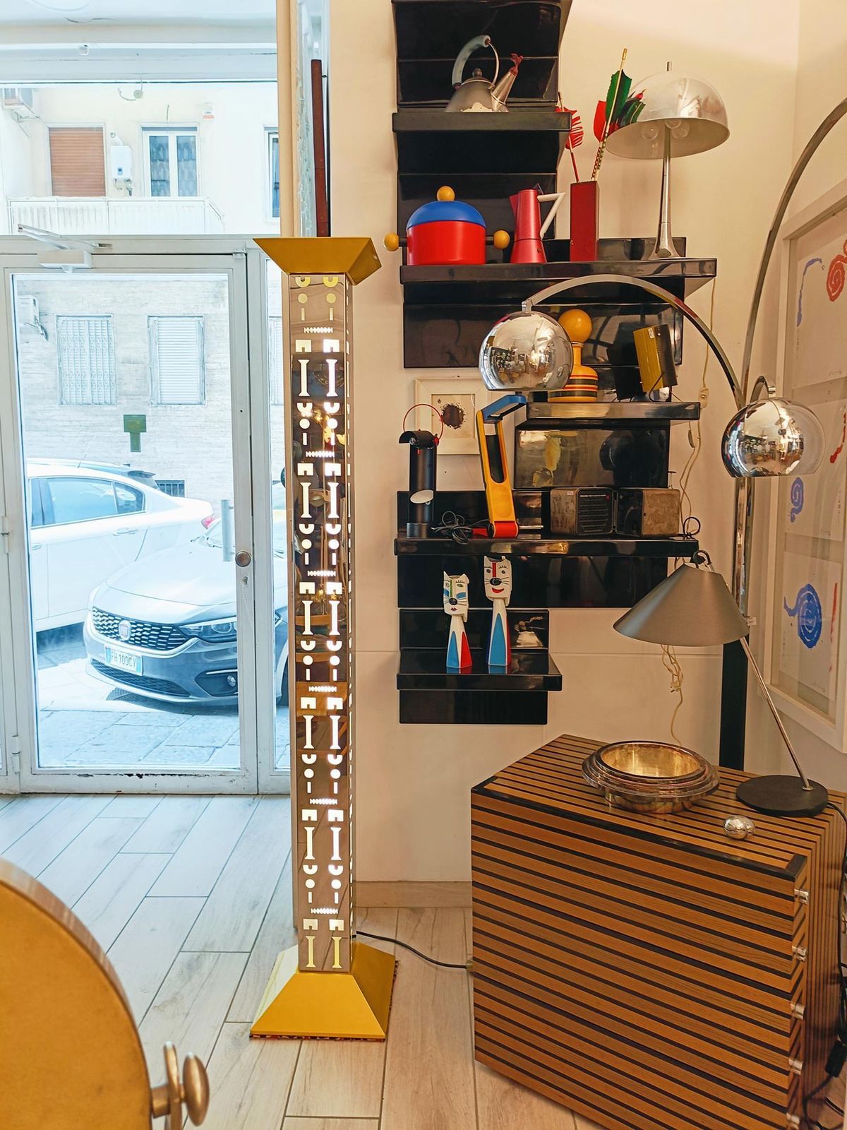 Alessandro Mendini Per Alchimia Design Lampada Da Terra Mod. "Ollo", Italia 1980 photo furniture