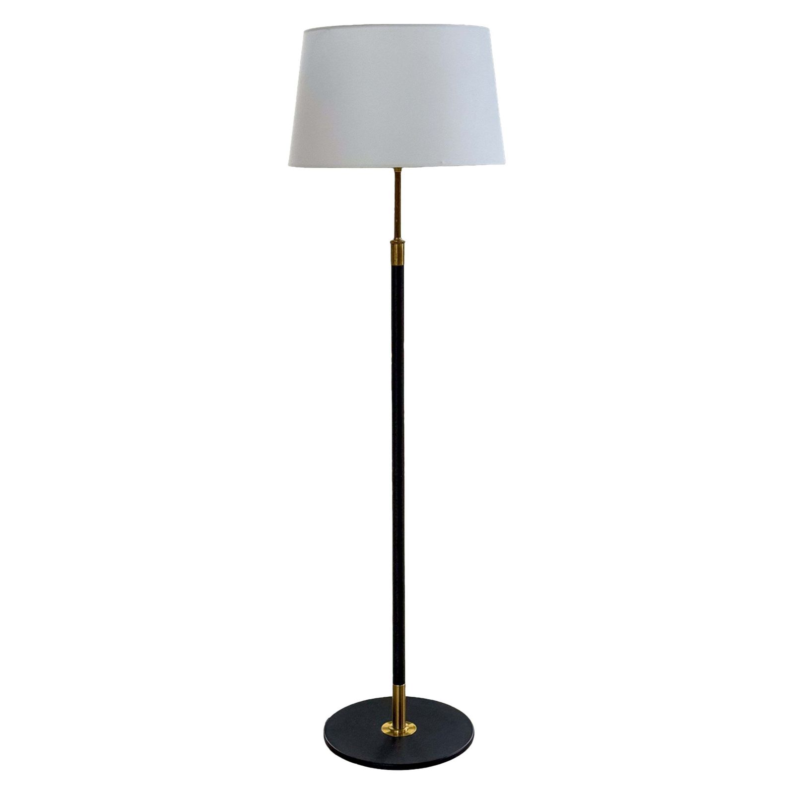 Midcentury Modern Floor Lamp Aage Petersen, For Le Klint, Denmark, 1970s
