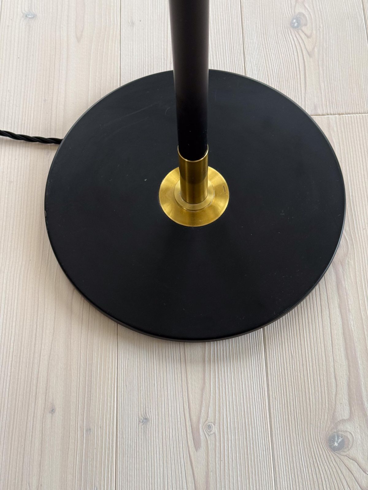 Midcentury Modern Floor Lamp Aage Petersen, For Le Klint, Denmark, 1970s photo buy