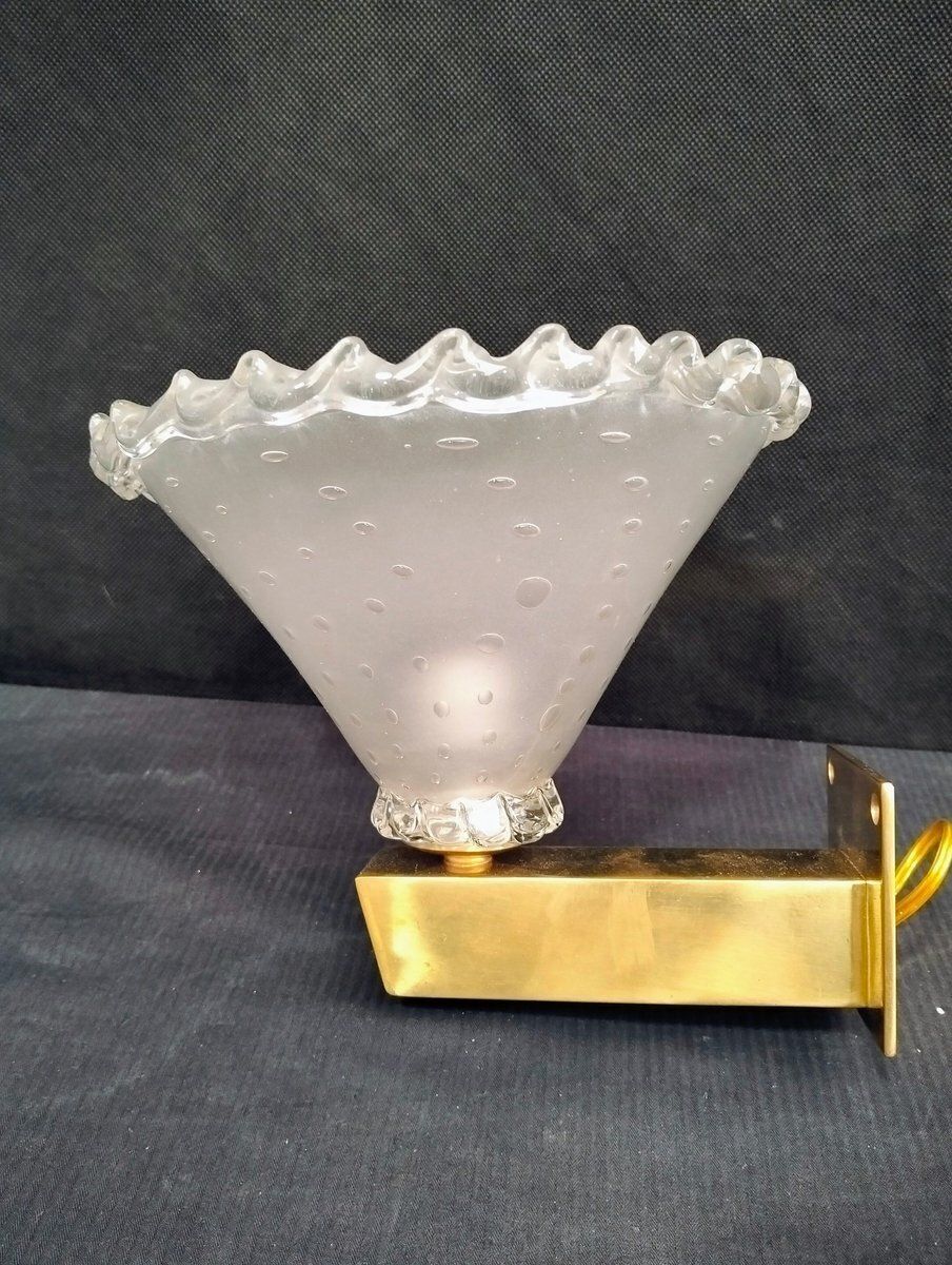 photo furniture Vintage Wall Lights From Barovier & Toso, 1950s, Set Of 2