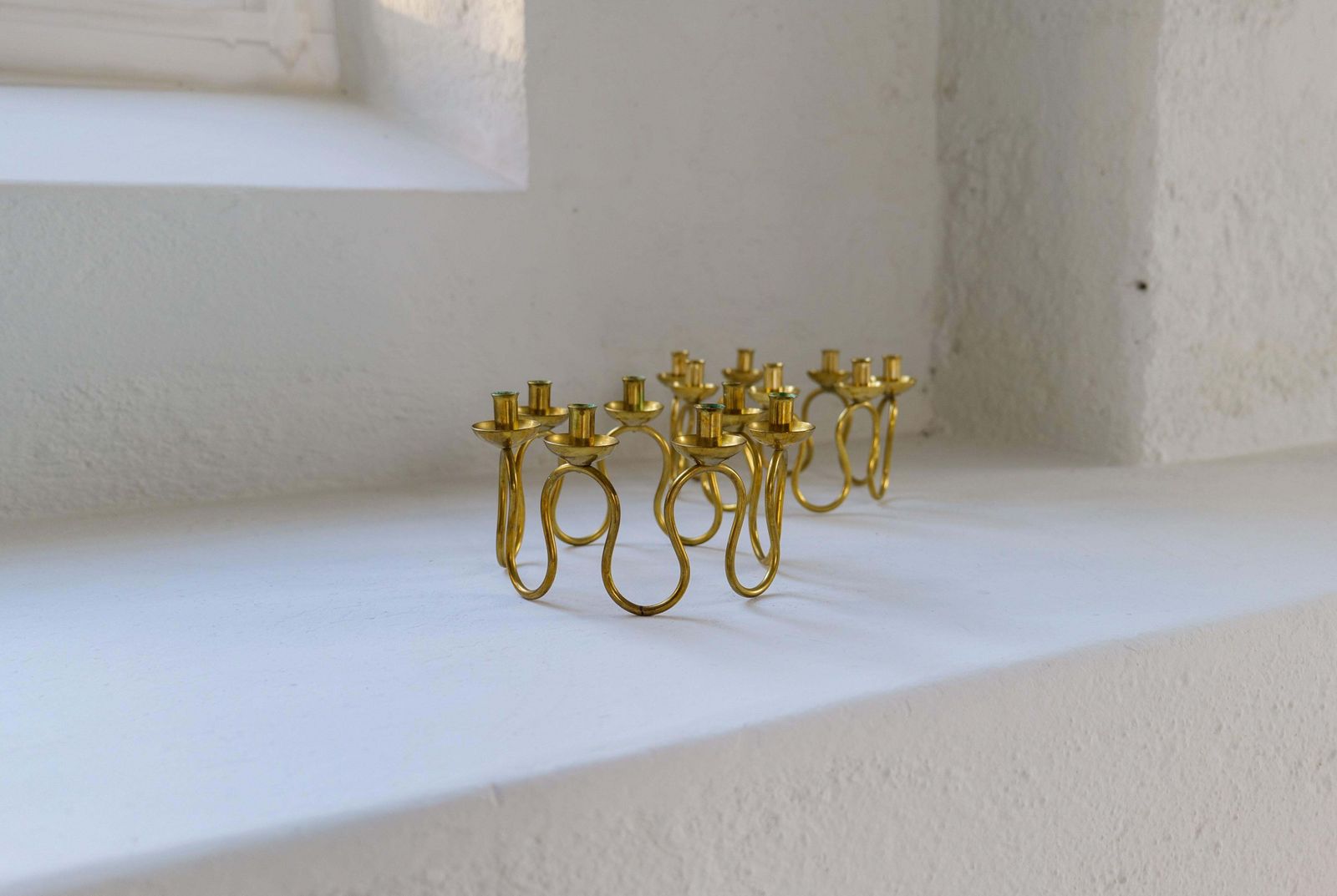 photo furniture Art Deco Candlesticks In Brass By Lars Holmström In Arvika, Sweden