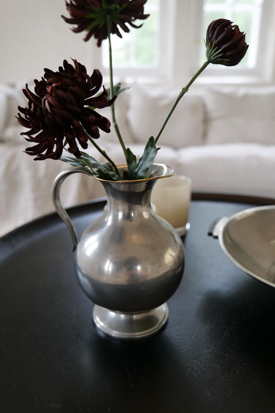 Art Deco Sculptural Vase / Decanter In Pewter Sweden Gab 1930s photo furniture