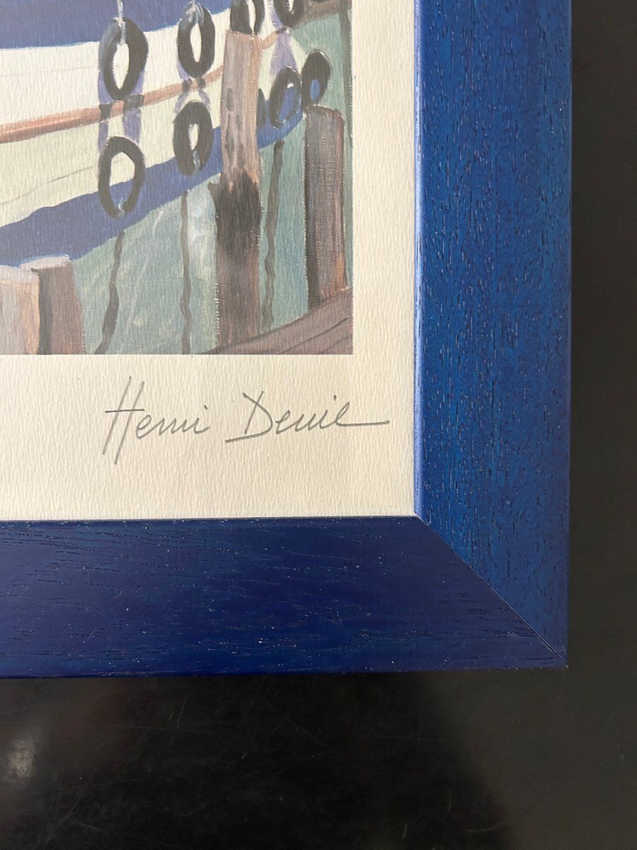 Henri Deuil, Coastal Scenes, 2000s, Lithographs, Set Of 2 photo vintage