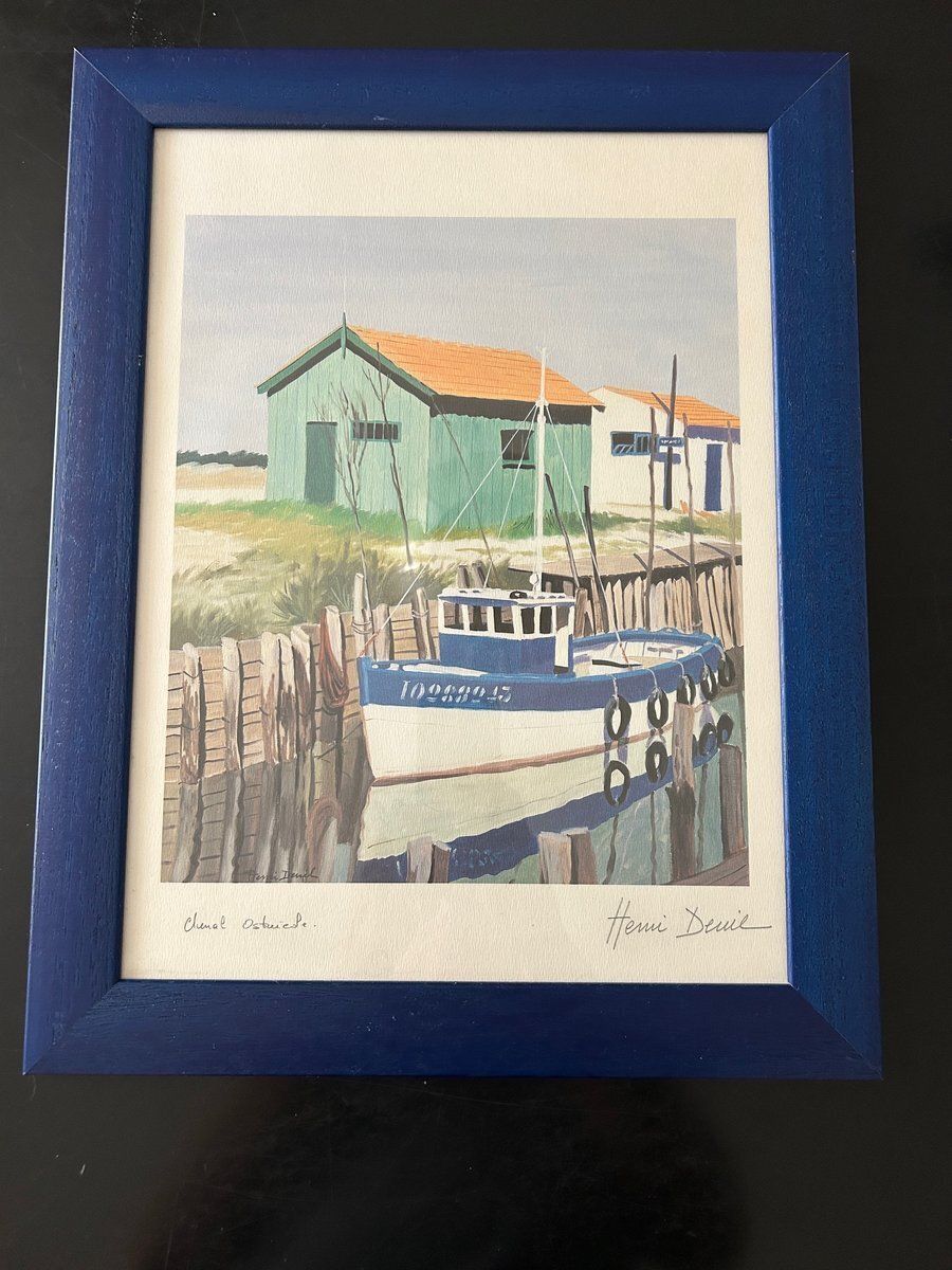 Art Henri Deuil, Coastal Scenes, 2000s, Lithographs, Set Of 2 photo