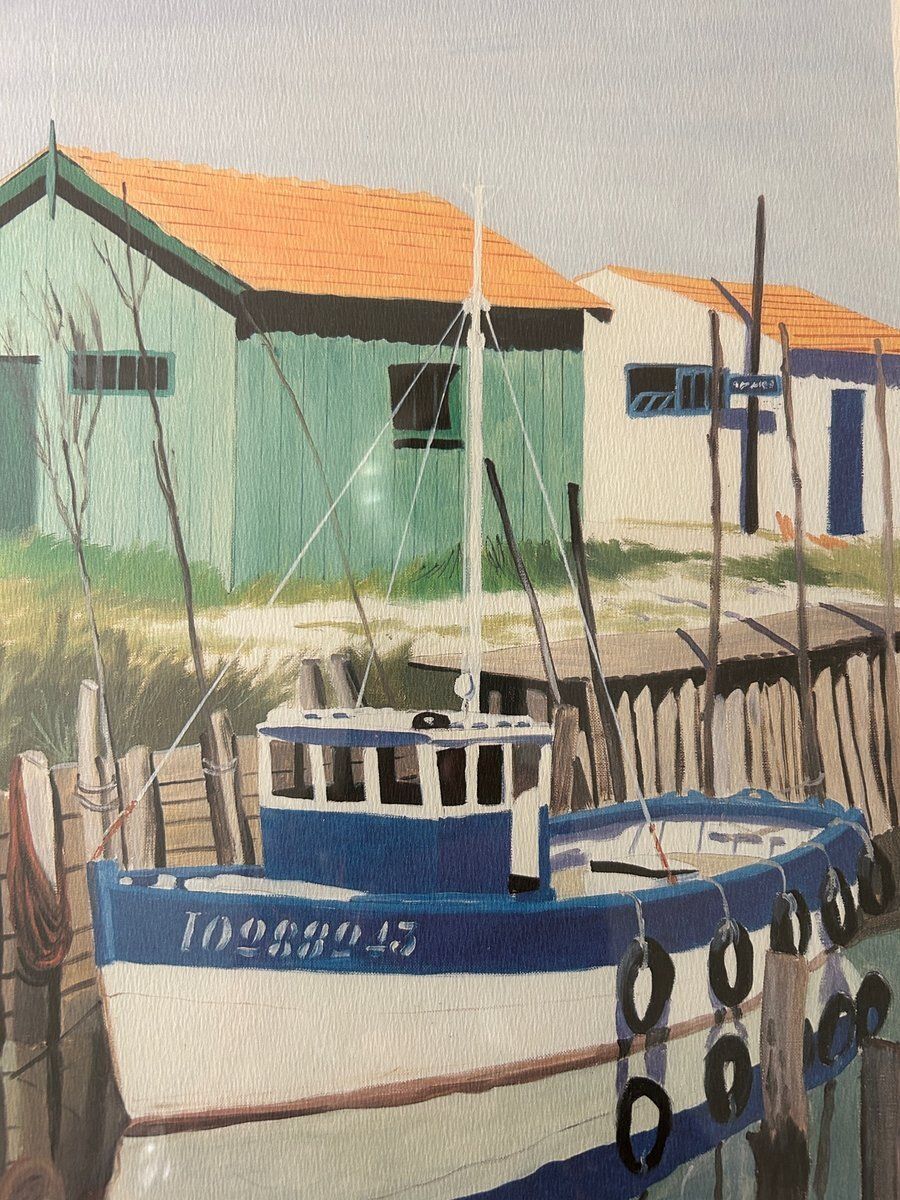 photo vinterior Henri Deuil, Coastal Scenes, 2000s, Lithographs, Set Of 2