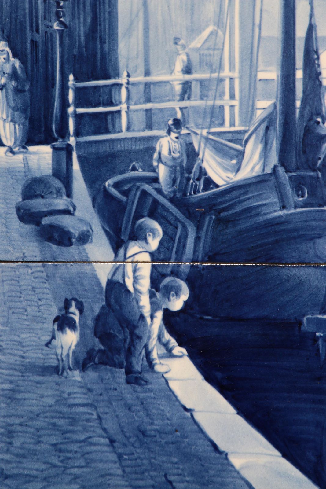 photo furniture Dutch Delft Por Fles Large Tile Tablaeu De Waag By Cornelis Springer 1898