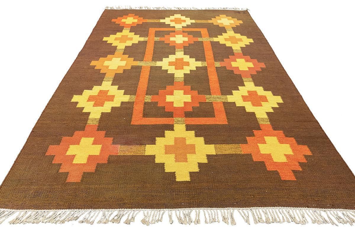 Scandinavian Rug Rollakan Signed Ik photo Textiles