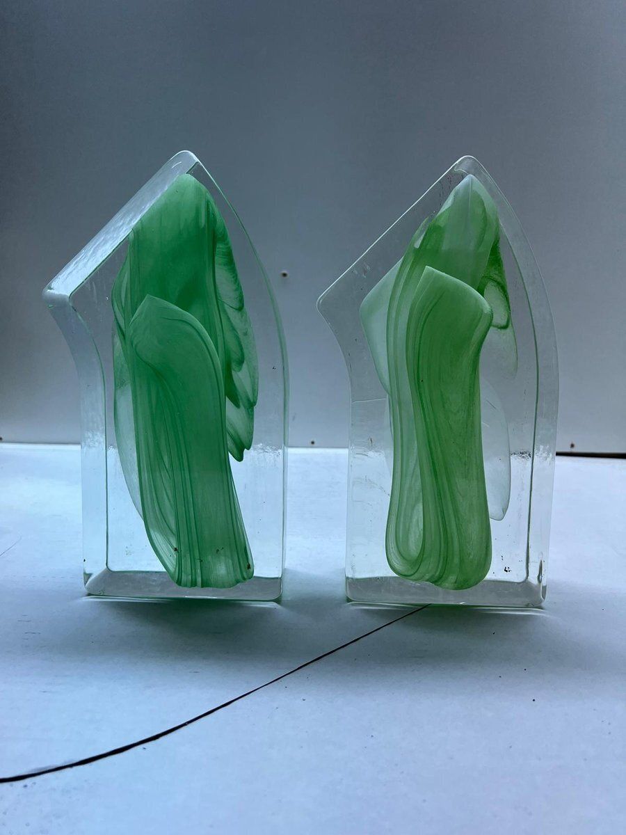 Sculptures In Murano Glass, Italy, 1990s, Set Of 2 photo furniture