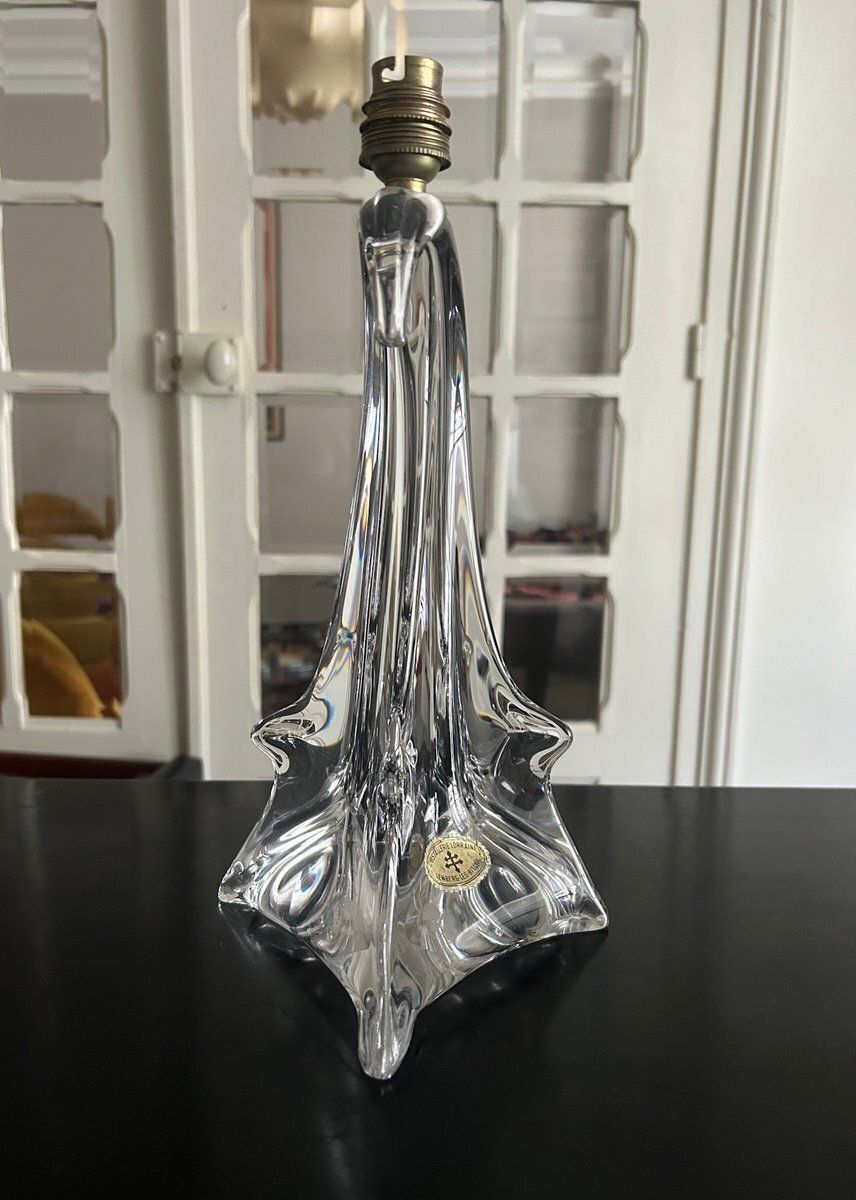 photo for sale Vintage Crystal Table Lamp, 1950s