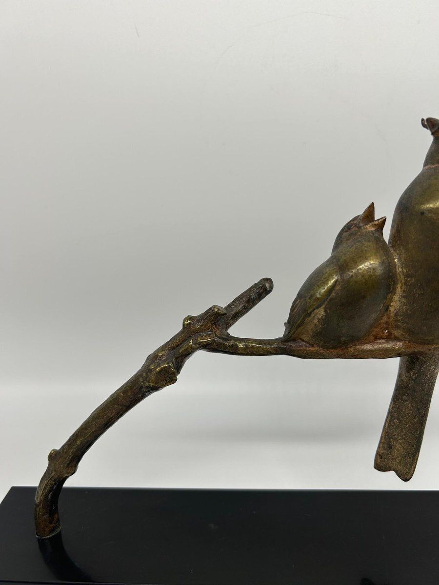 André Vincent Becquerel, Animal Sculpture, 1920s 1940s, Bronze On Marble Base photo for sale