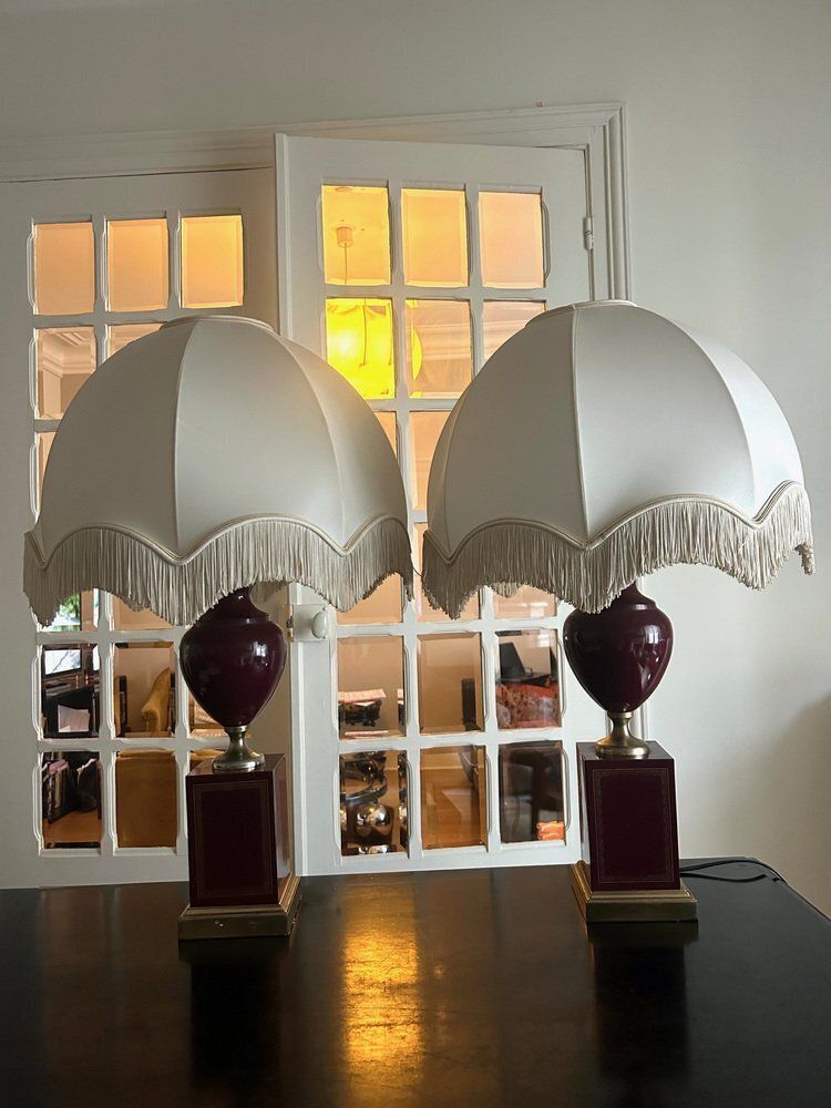Vintage Table Lamps, 1970s, Set Of 2