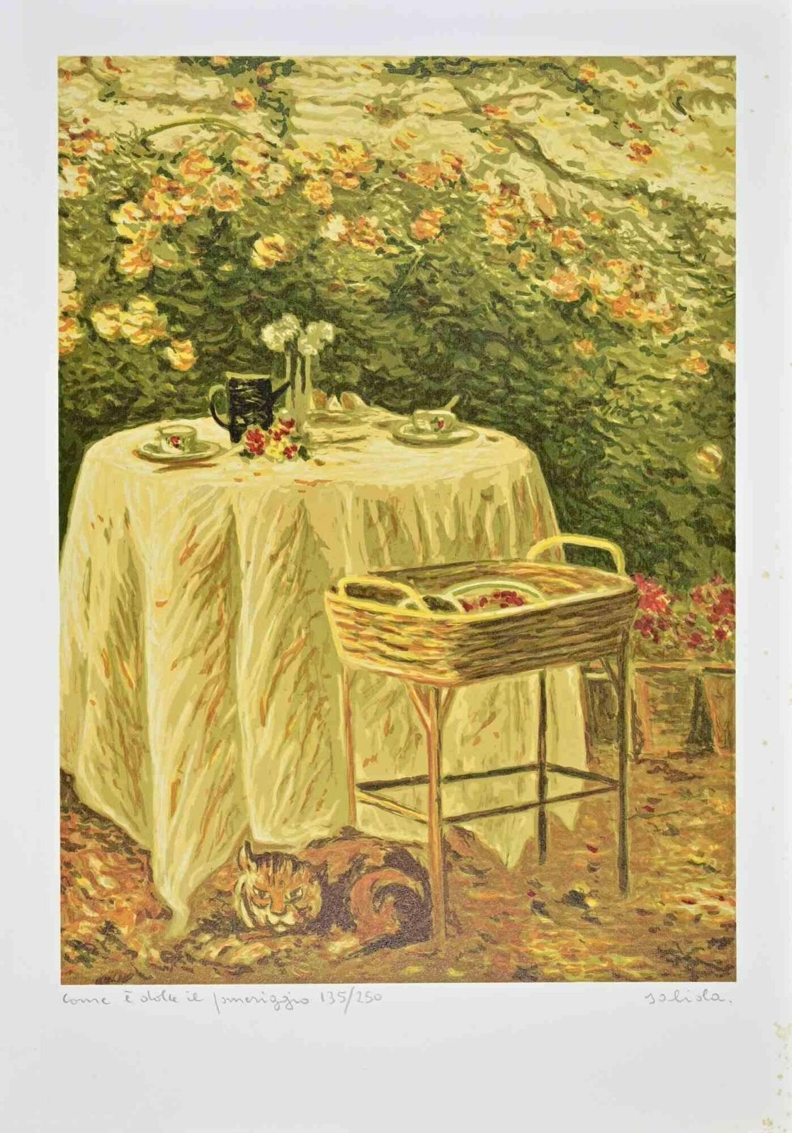 Antonio Saliolacome è Dolce Il Pomeriggio   Lithograph By Antonio Saliola   1990s1990s