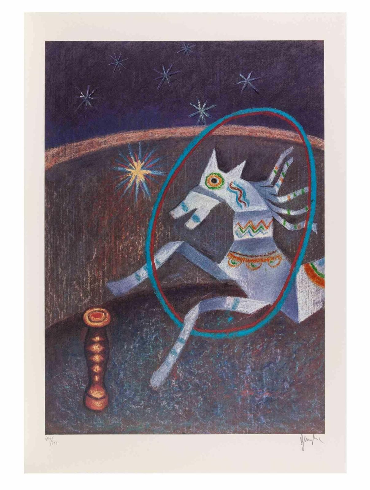 Enrico Benagliathe Horse   Screen Print By Enrico Benaglia   1990s1990s