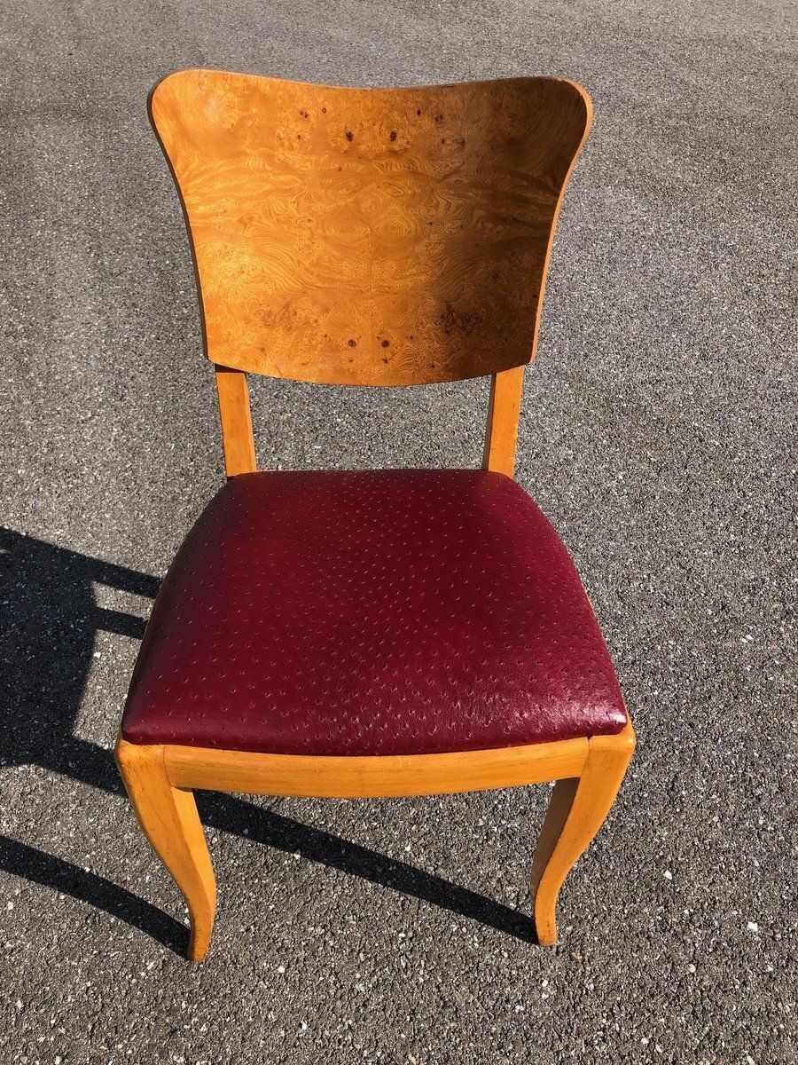 photo furniture Art Deco Chairs And Table, 1930s, Set Of 7