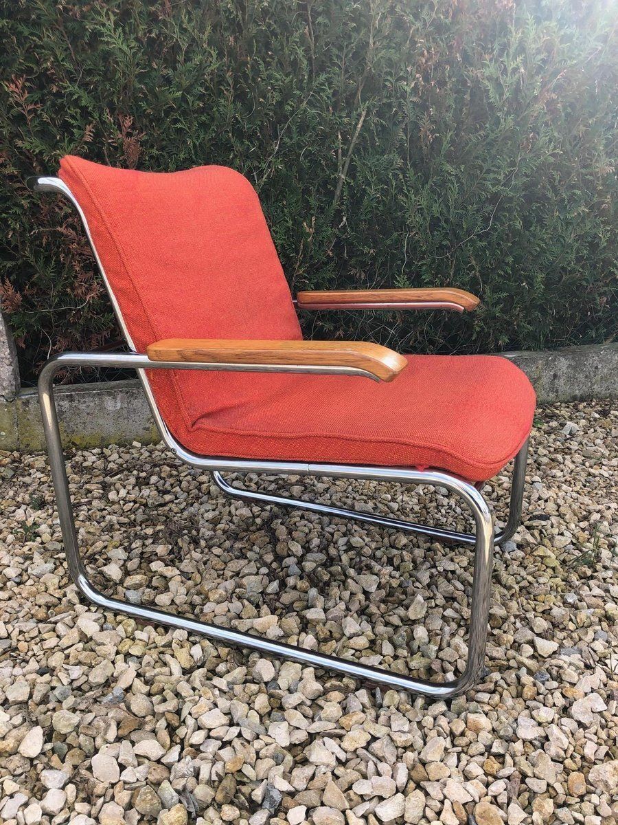Set Of Mb Lounge Armchairs By Marcel Breuer For Knoll Inc. / Knoll International, 1970s photo for sale