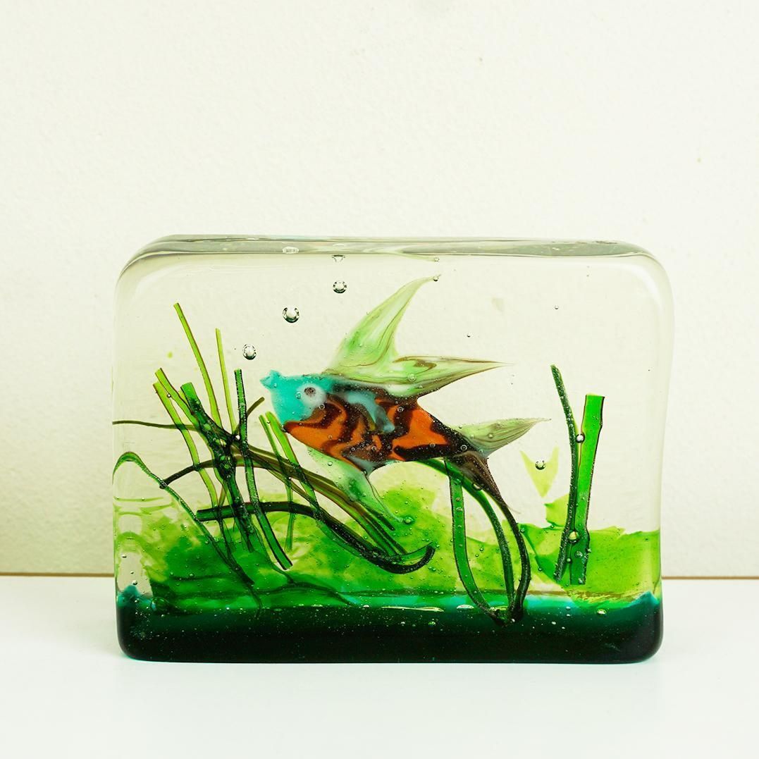 Murano Glass Aquarium By Riccardo Licata For Gino Cenedese, Italy 1960s photo furniture