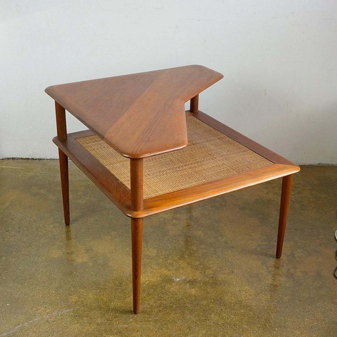 Scandinavian Modern Teak Side Table Minerva By Peter Hvidt For Soborg Mobler photo vinterior