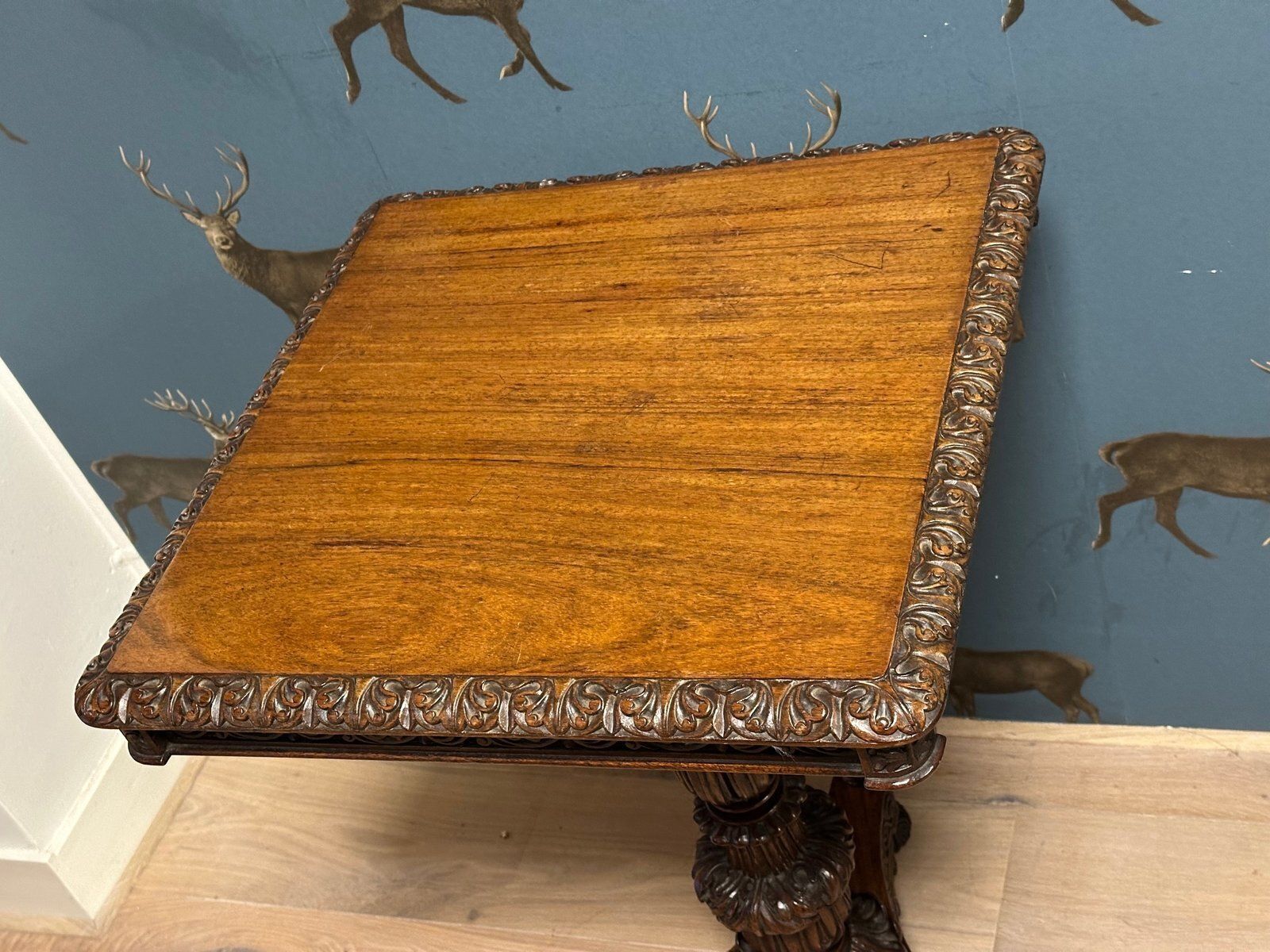 photo for sale Anglo Indian Tilt Top Tables, Set Of 2