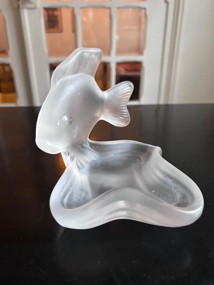 Crystal Soap Holder From Cristalleries De Vannes, 1970s photo furniture