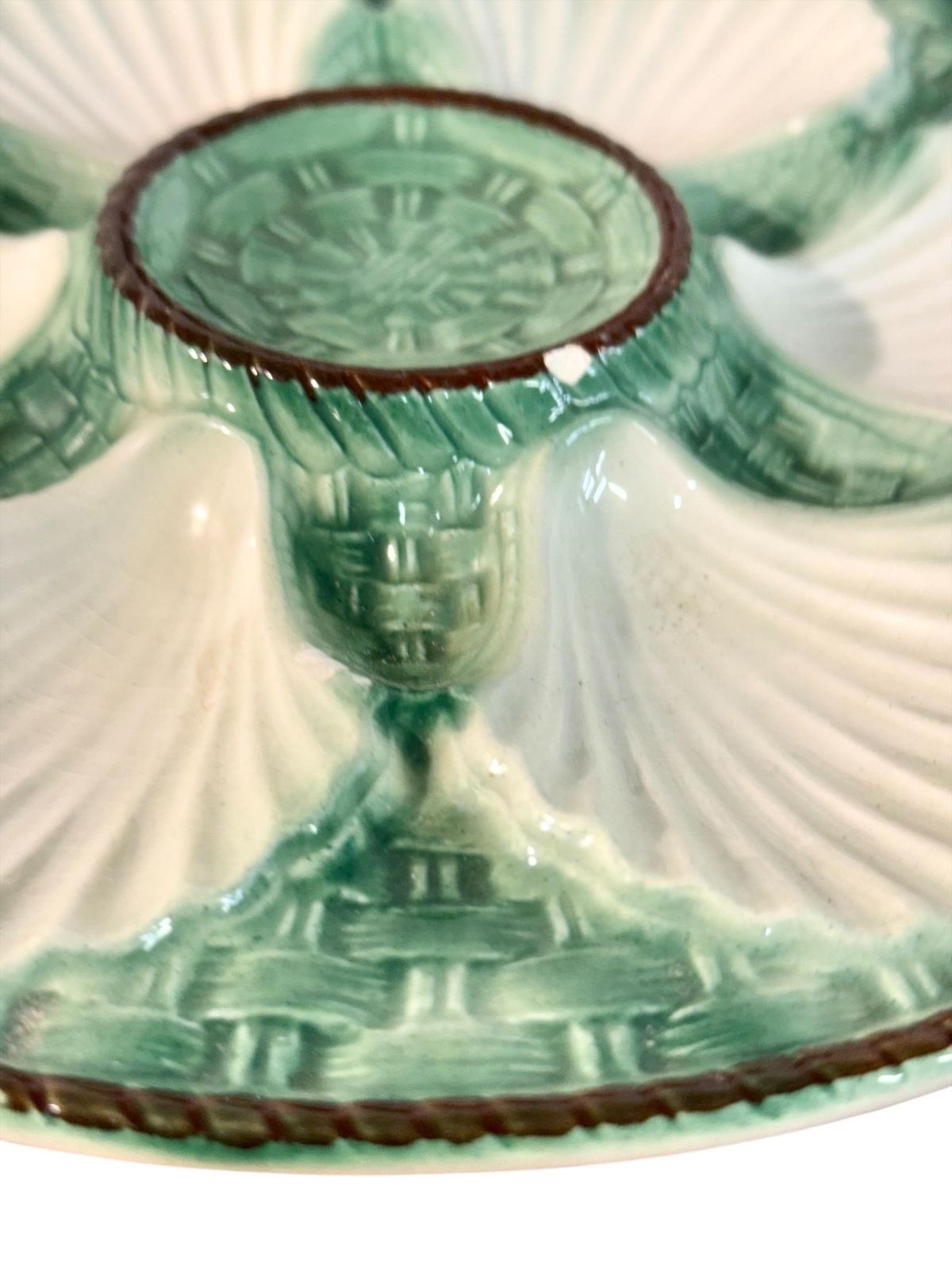 Majolica Oyster Plate Set In The Longchamp Style photo vinterior