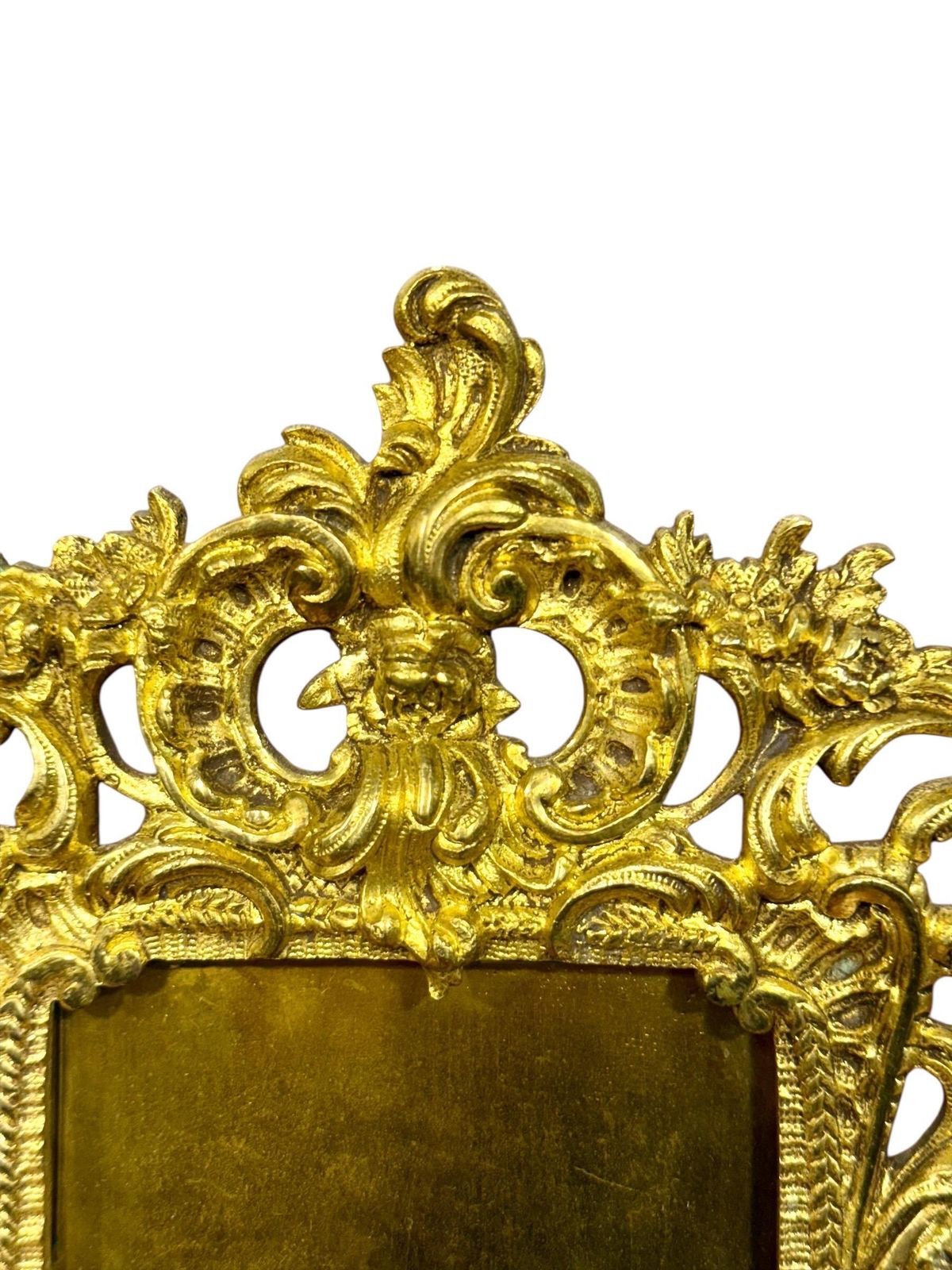 19th Century French Rococo Gilt Bronze Tabletop Frame photo for sale