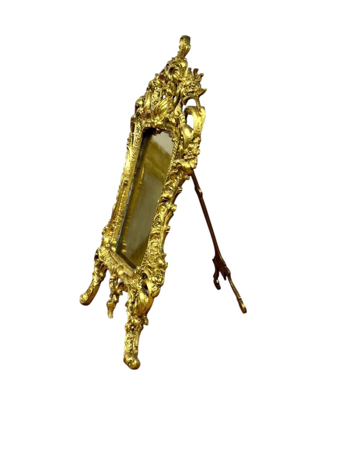 19th Century French Rococo Gilt Bronze Tabletop Frame photo vinterior
