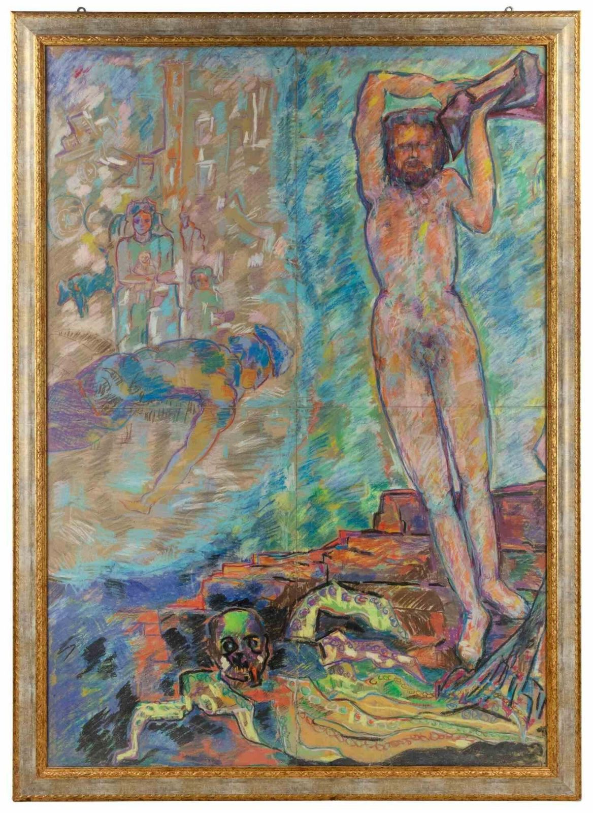 Sirio Pellegriniat The Seaside   Drawing By Sirio Pellegrini   1960s1960s
