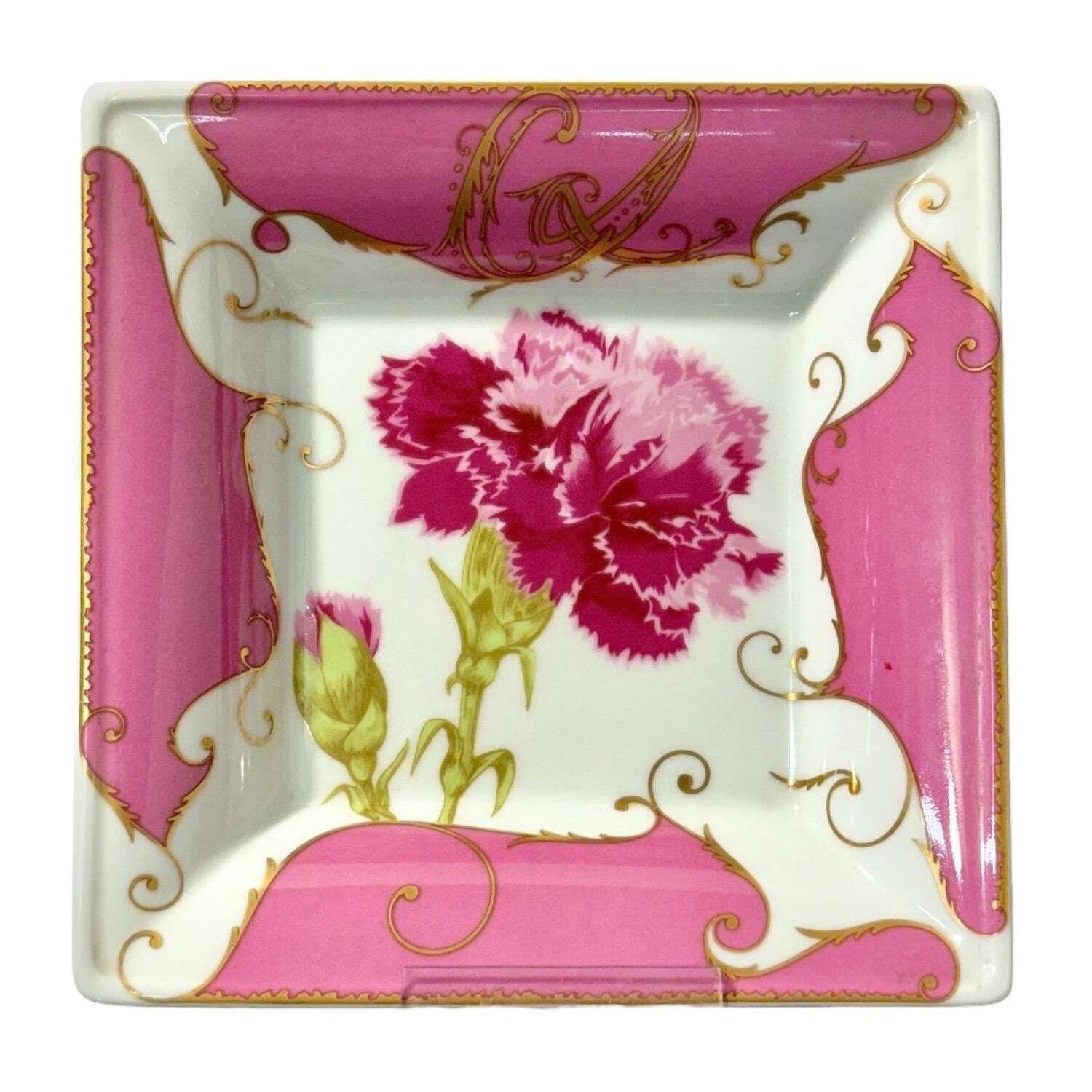 Pink And Gold Porcelain Trinket Dish By Christian Lacroix