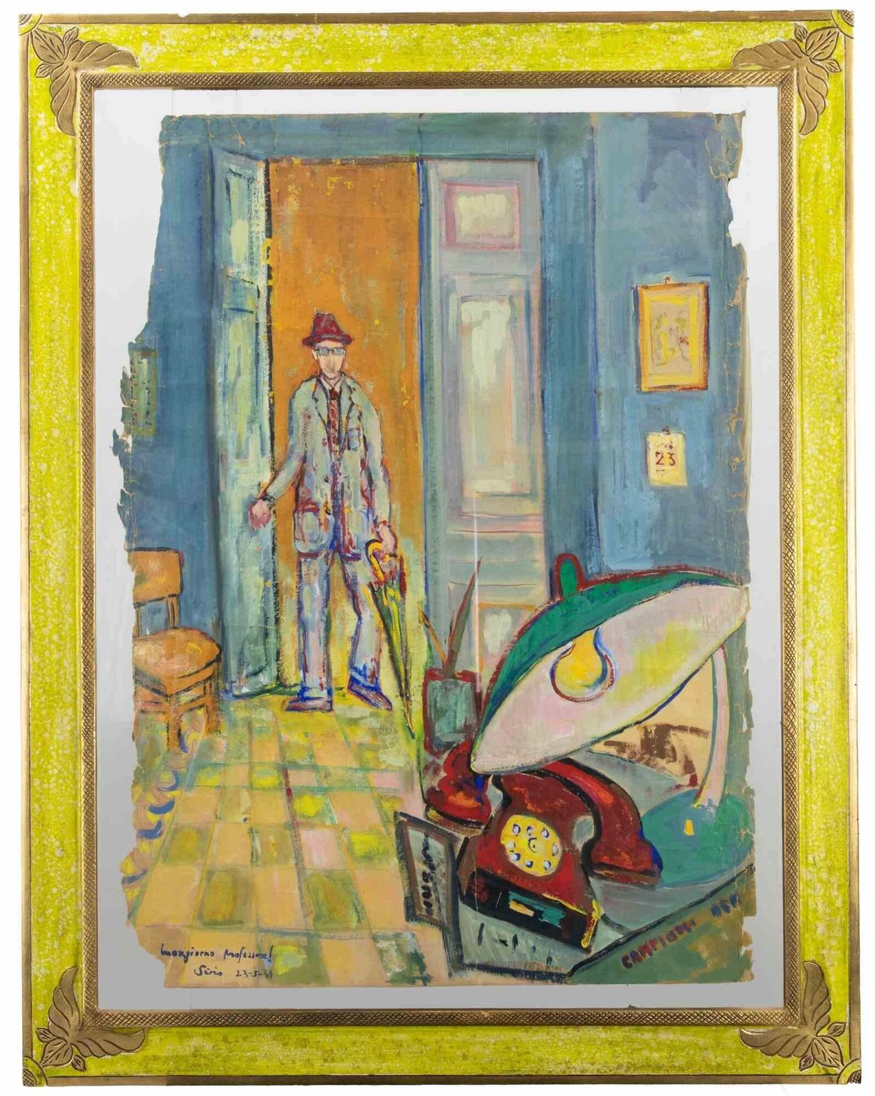 Sirio Pellegrinibuongiorno Professore!   Mixed Media By Sirio Pellegrini   19691969