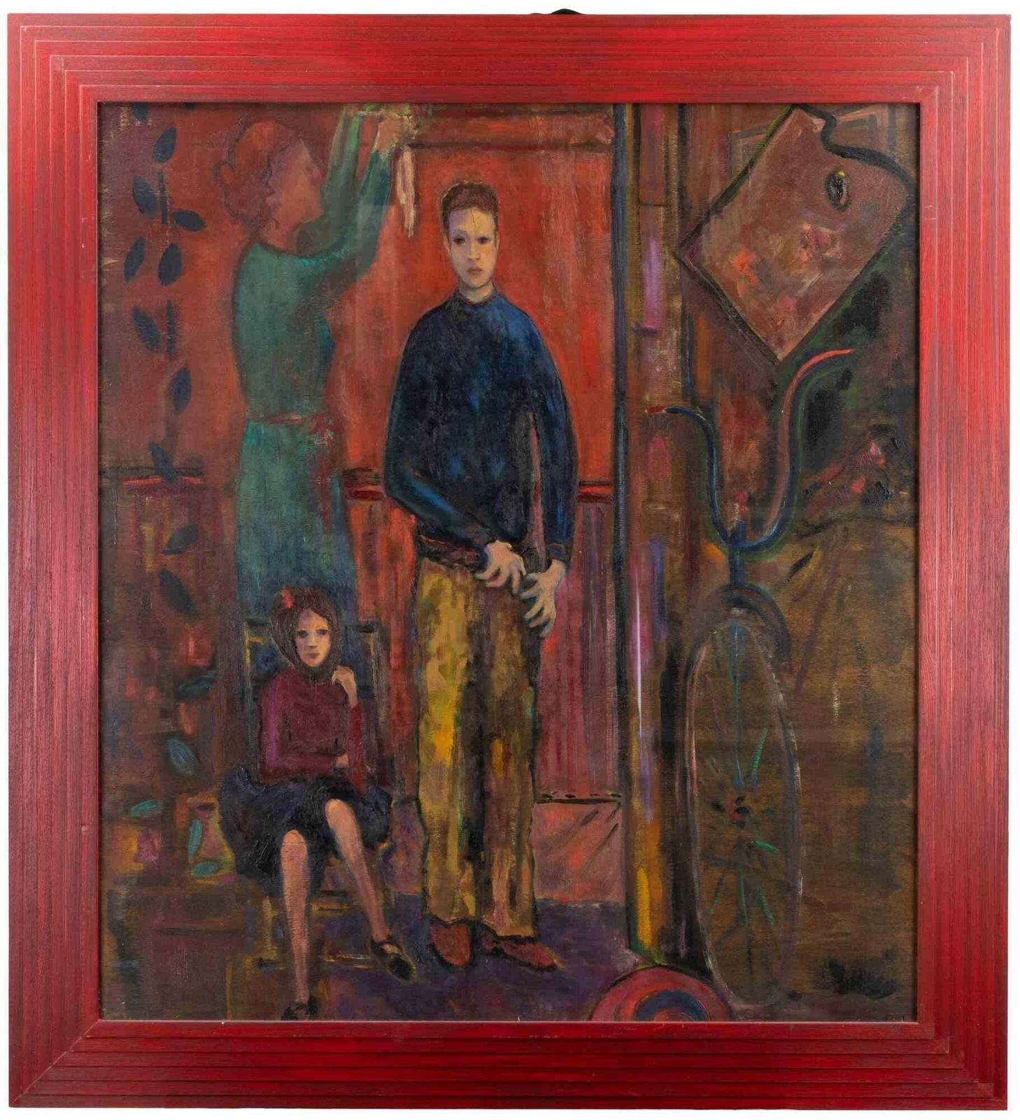 Sirio Pellegrinithe Family   Oil Paint By Sirio Pellegrini   19691969