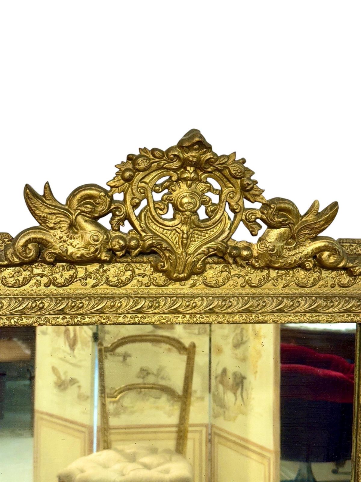 19th Century Louis XVI Style Giltwood Mirror photo buy