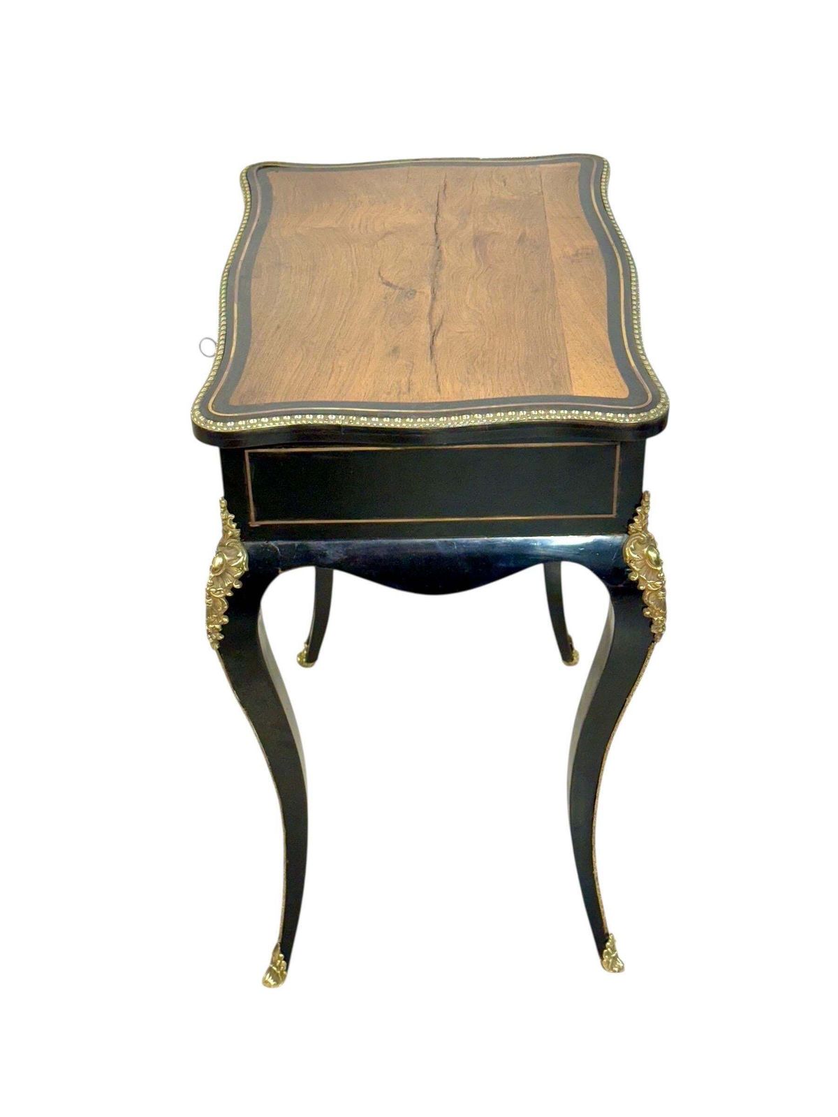 photo furniture 19th Century French Ebonized Vanity Table With Gilt Bronze Mounts