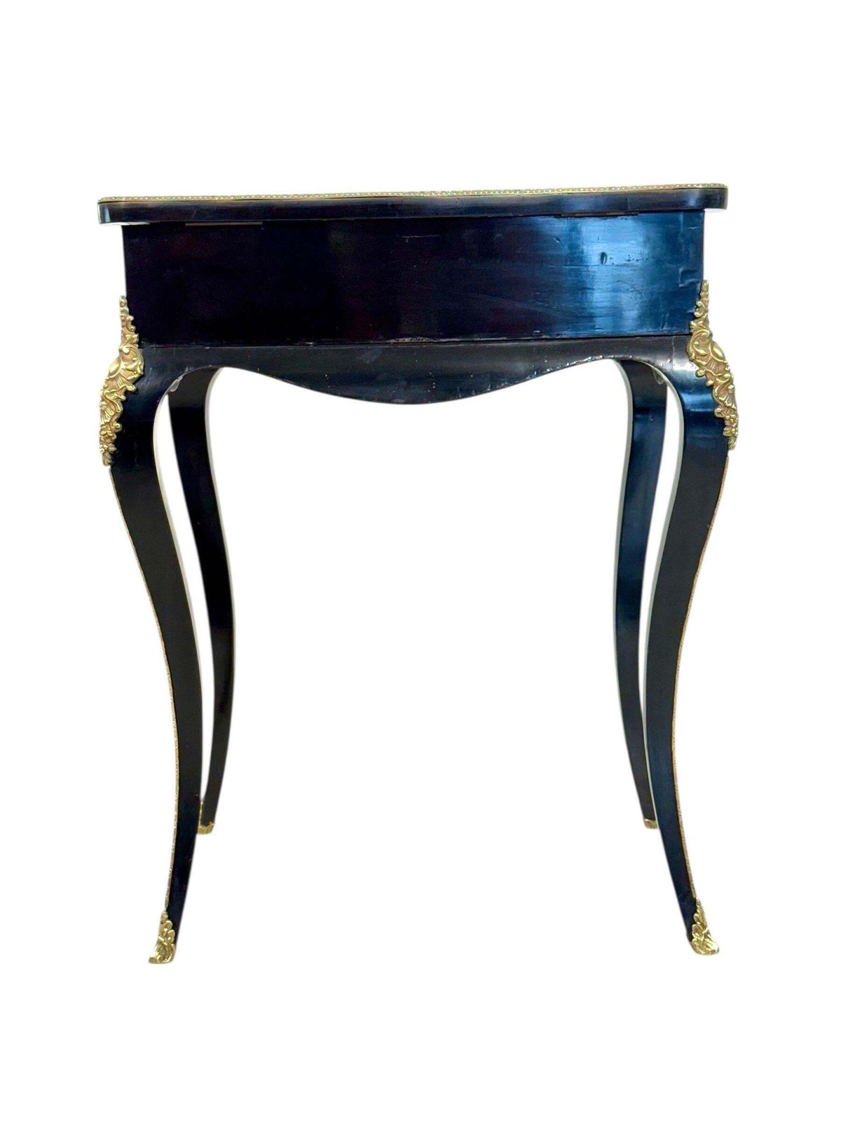 photo buy 19th Century French Ebonized Vanity Table With Gilt Bronze Mounts