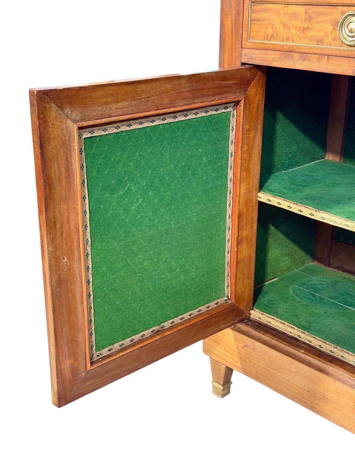 19th Century French Buffet In Burr Elm With Black Marble Top photo vintage