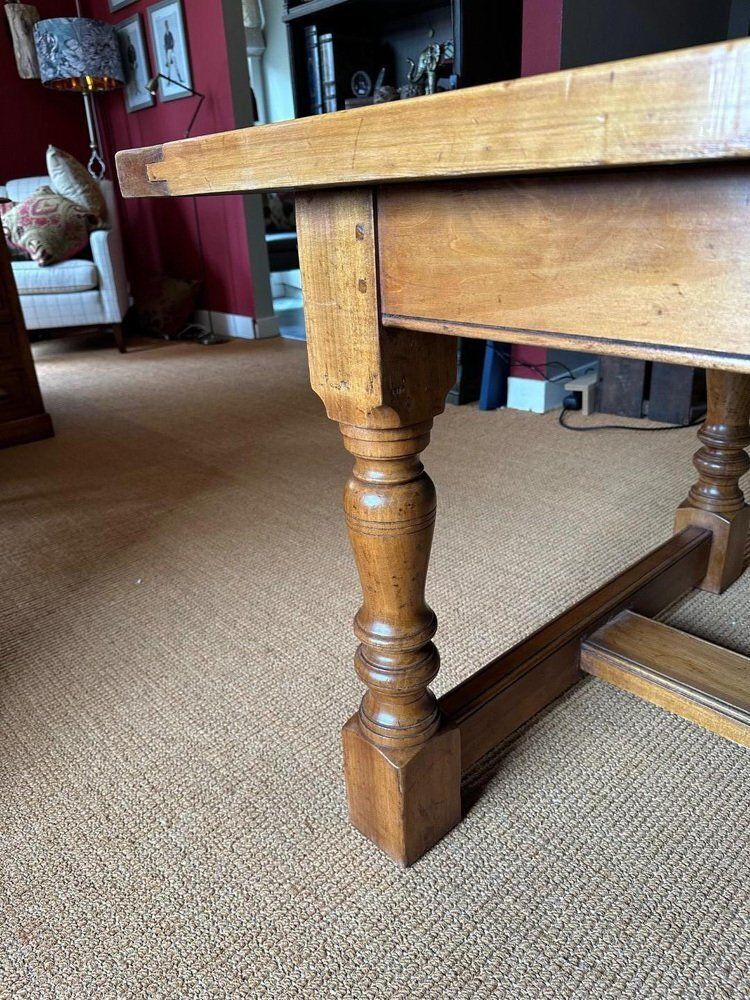Cherry Country Dining Table, 1990s photo furniture