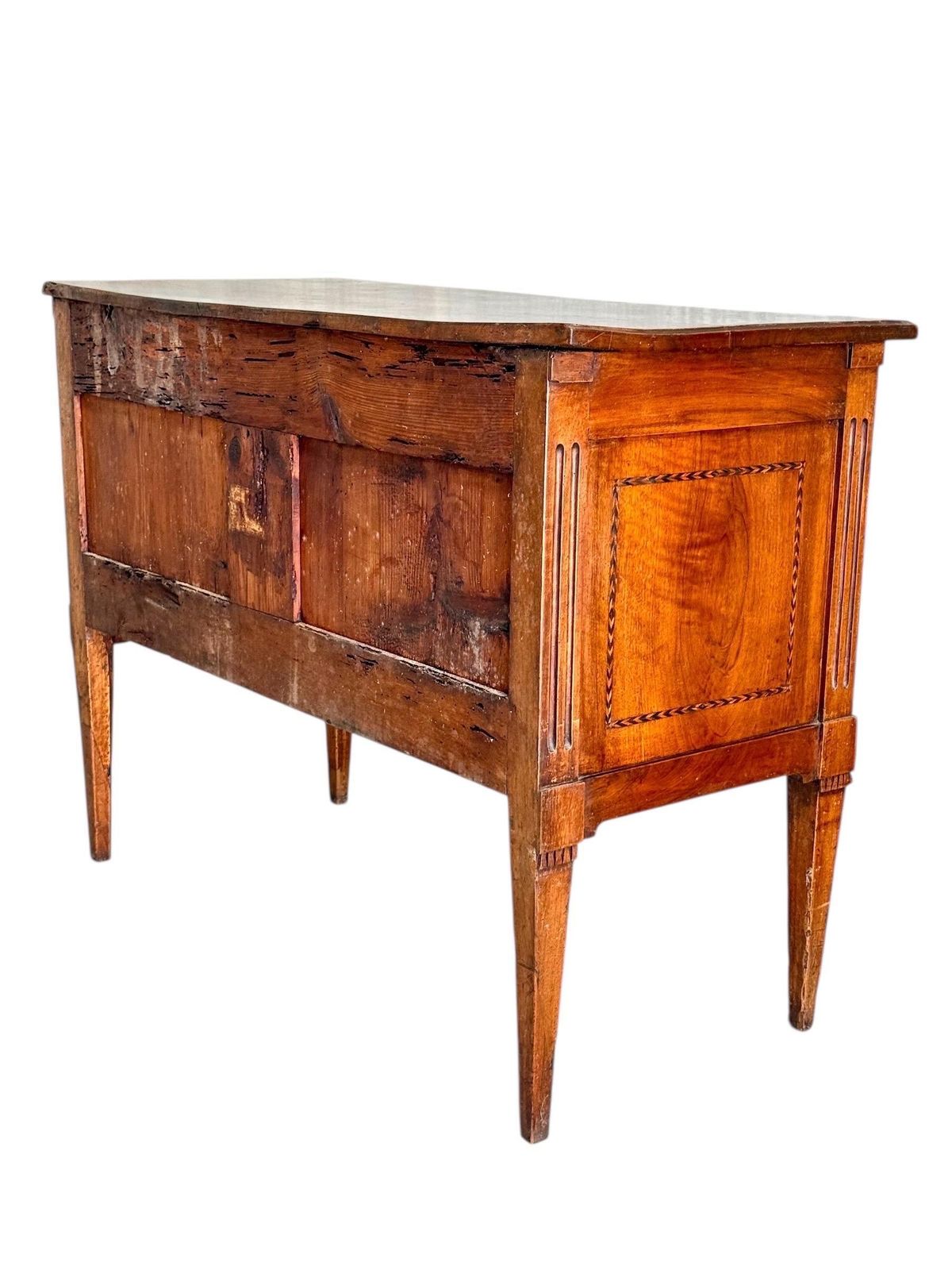 Louis XVI Period Marquetry Inlaid Cherrywood Commode, Late 18th Century photo buy